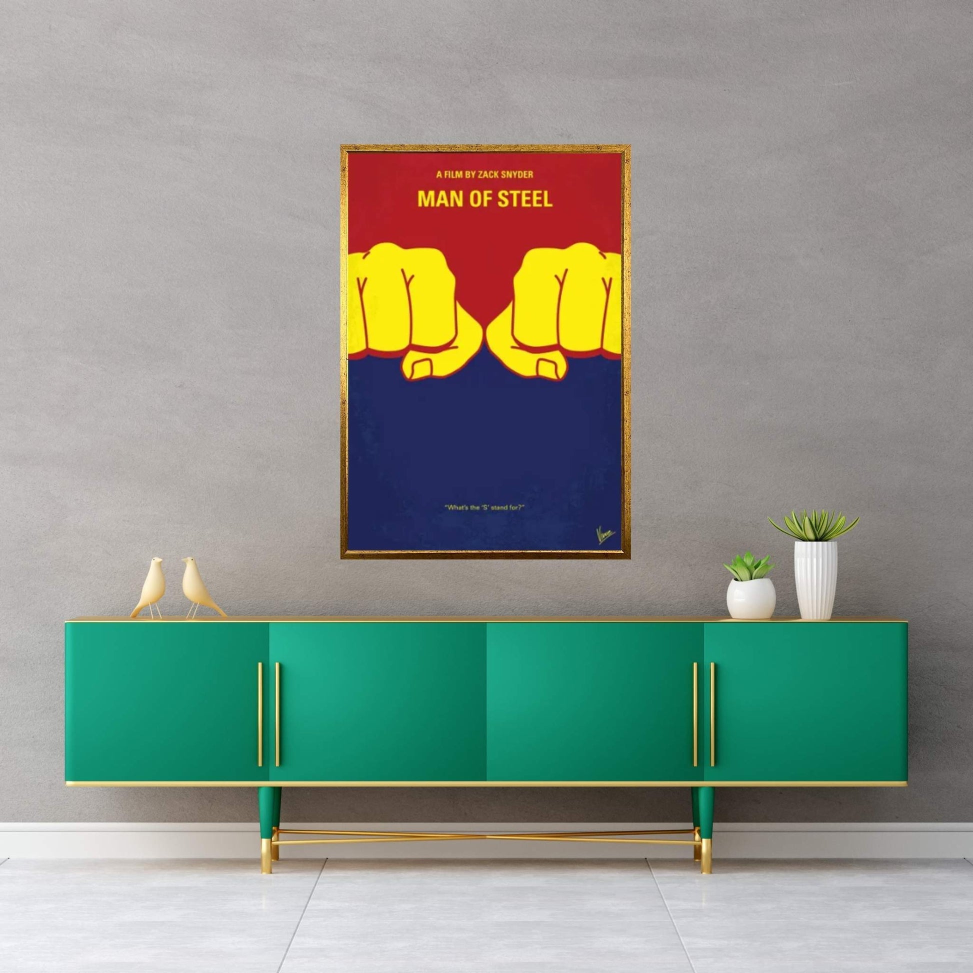 Men Of Steel Poster Canvas Wall Art - Y Canvas