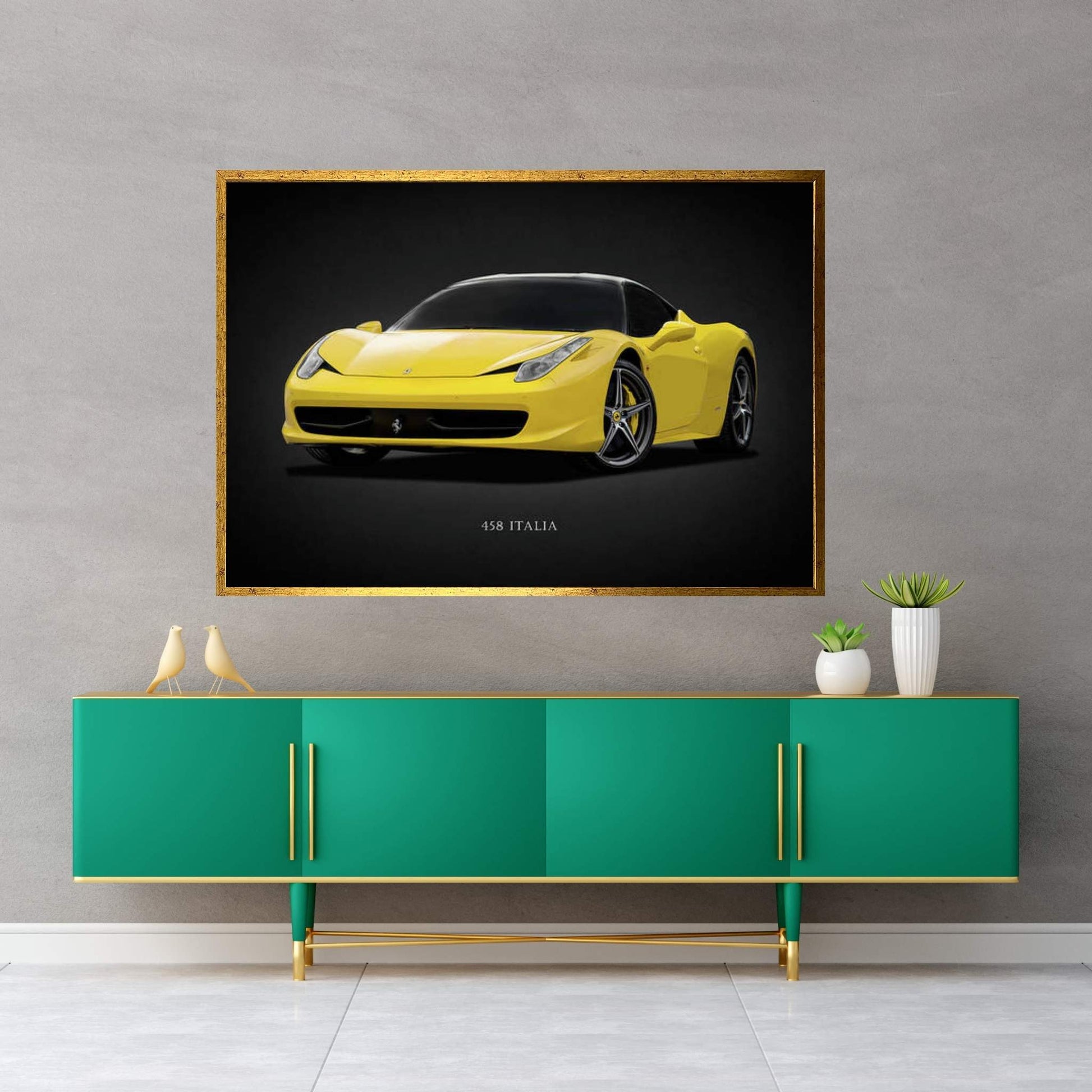 Ferrari 458 Italia Canvas Wall Art - Y Canvas