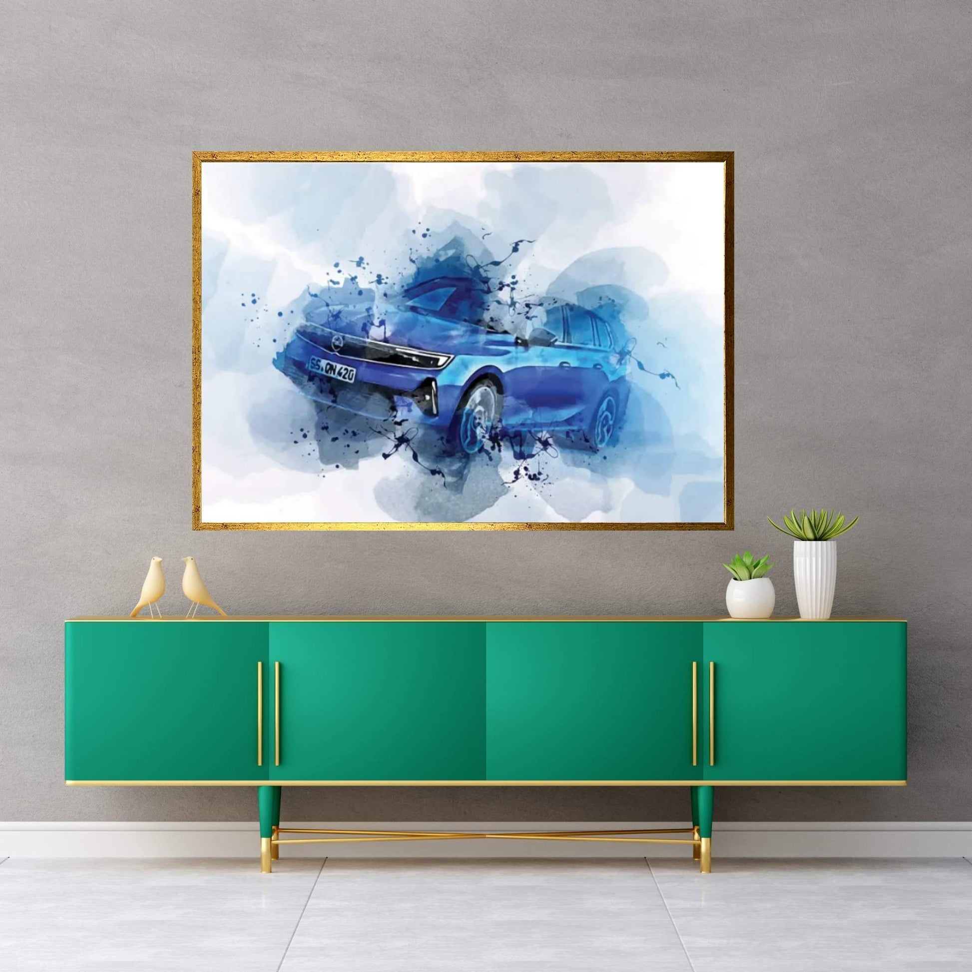 2022 Opel Astra Sports Tourer Exterior Canvas Wall Art - Y Canvas