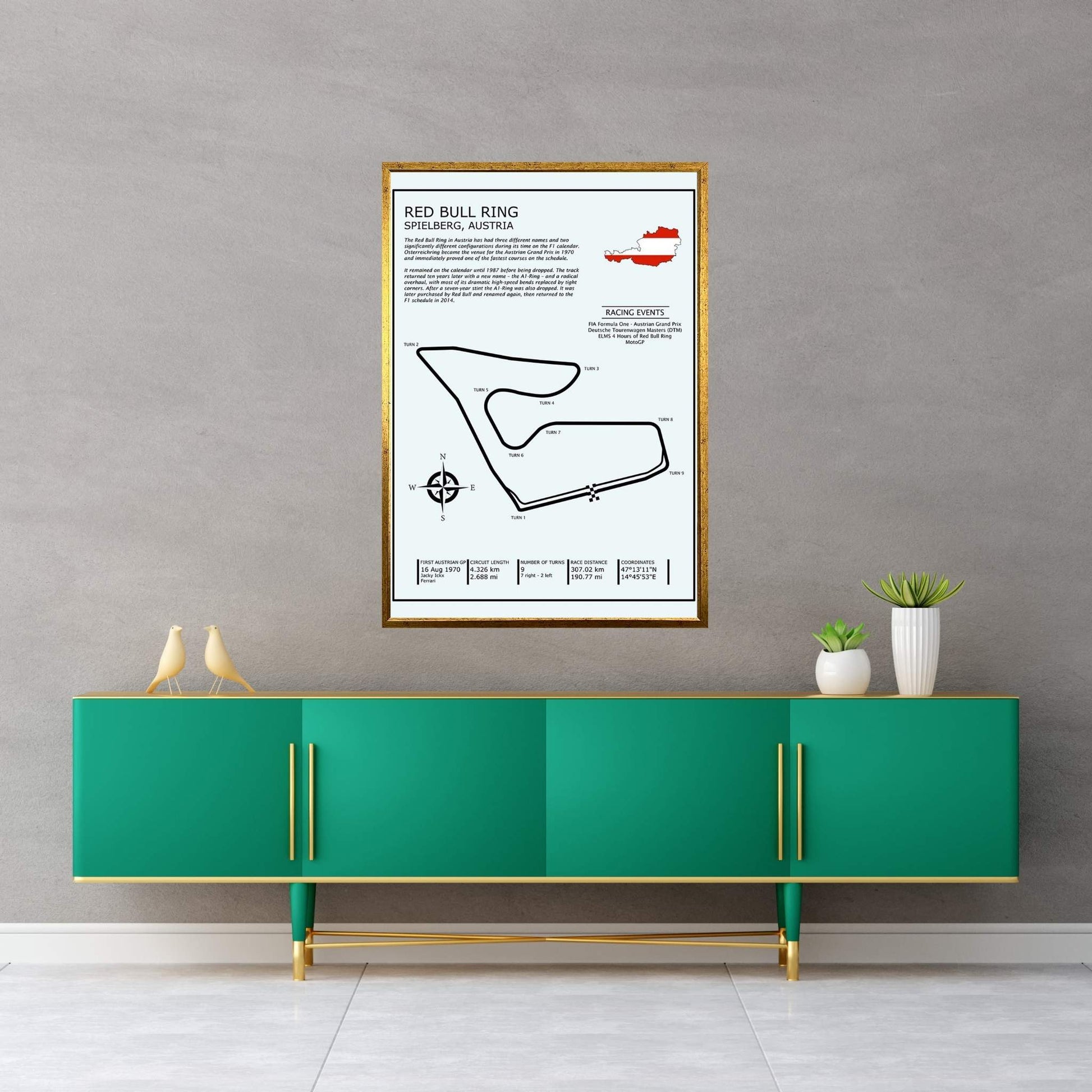 Red Bull Ring Austria Canvas Wall Art - Y Canvas