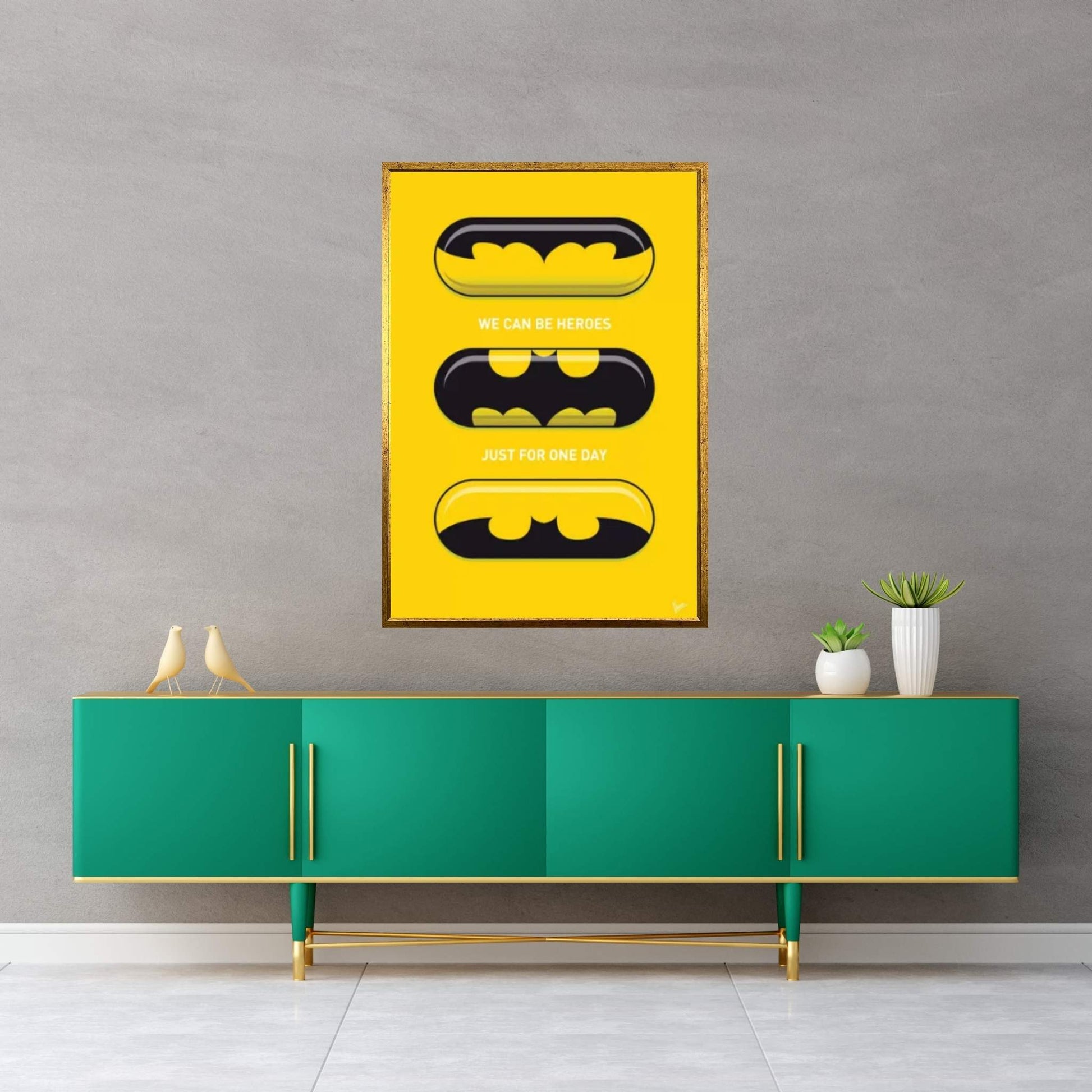 Superhero Pills Batman Canvas Wall Art - Y Canvas