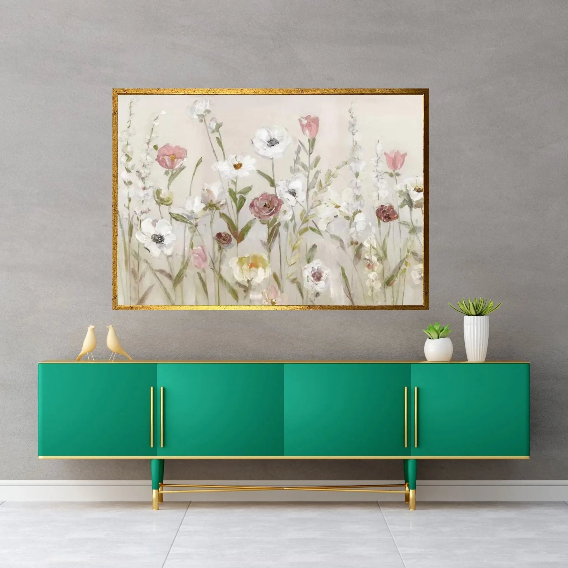 Bloomin Around Canvas Wall Art - Y Canvas