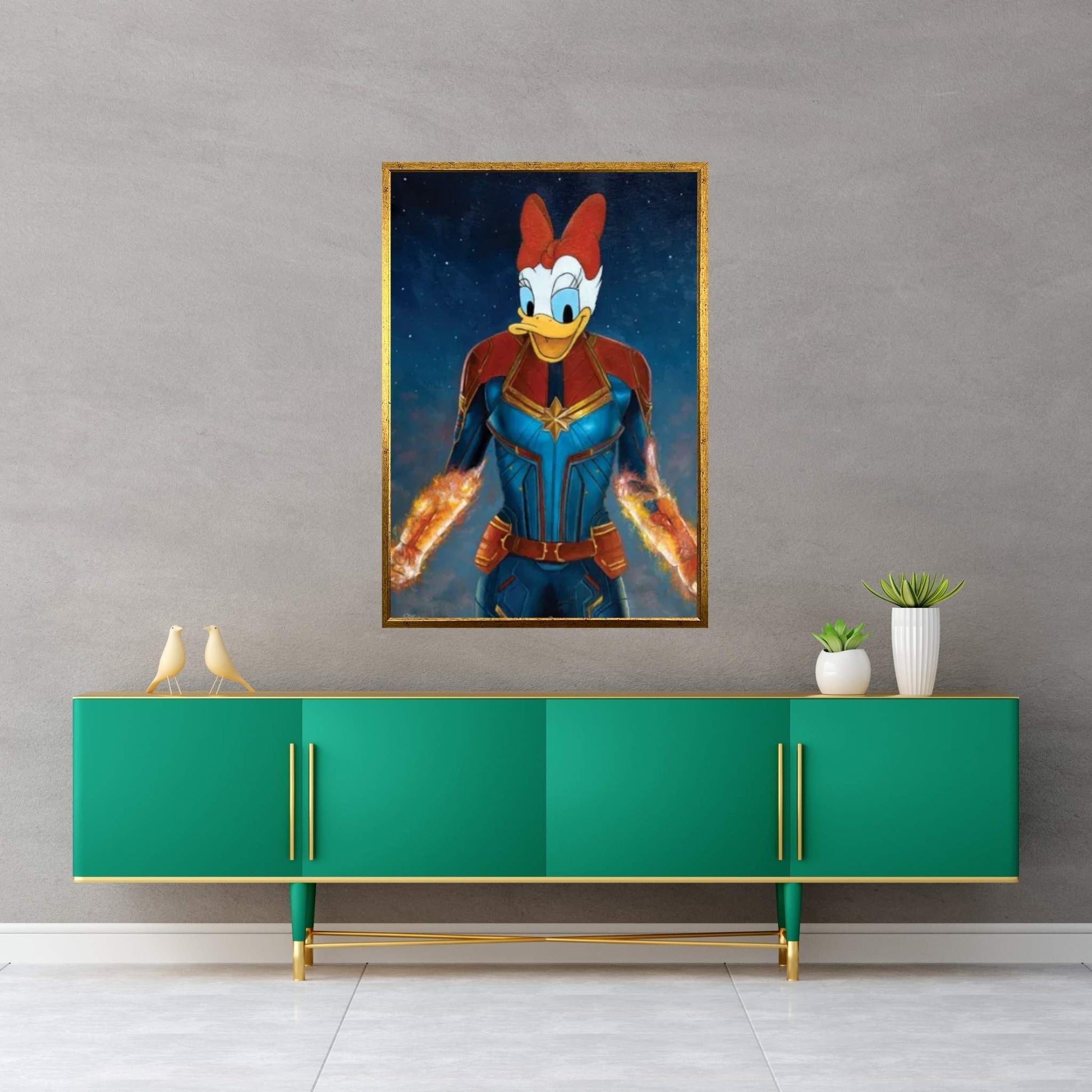 Captain Daisy Canvas Wall Art - Y Canvas