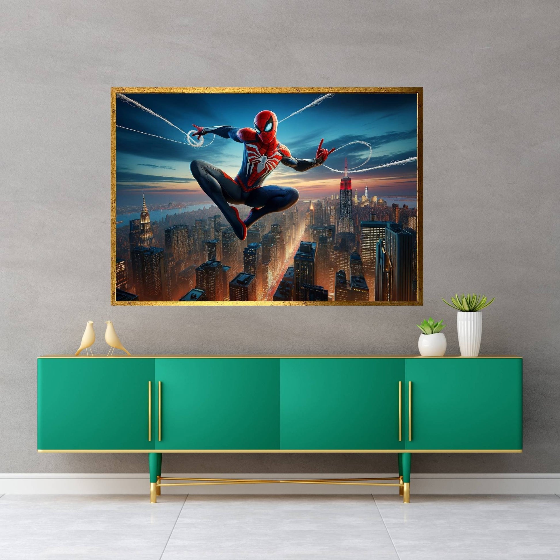 Spiderman Canvas Wall Art - Y Canvas