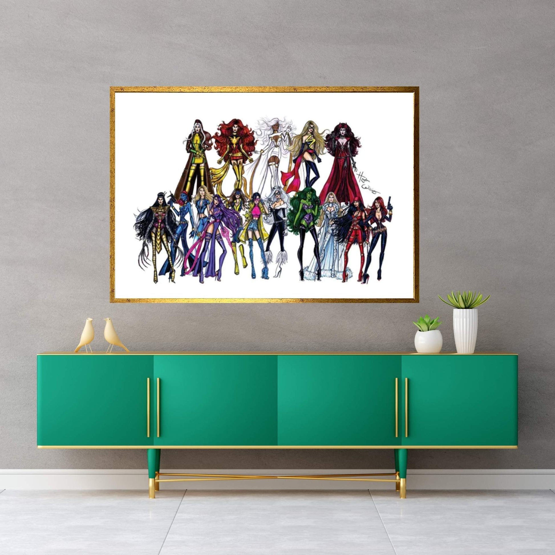 Marvel Divas Canvas Wall Art - Y Canvas