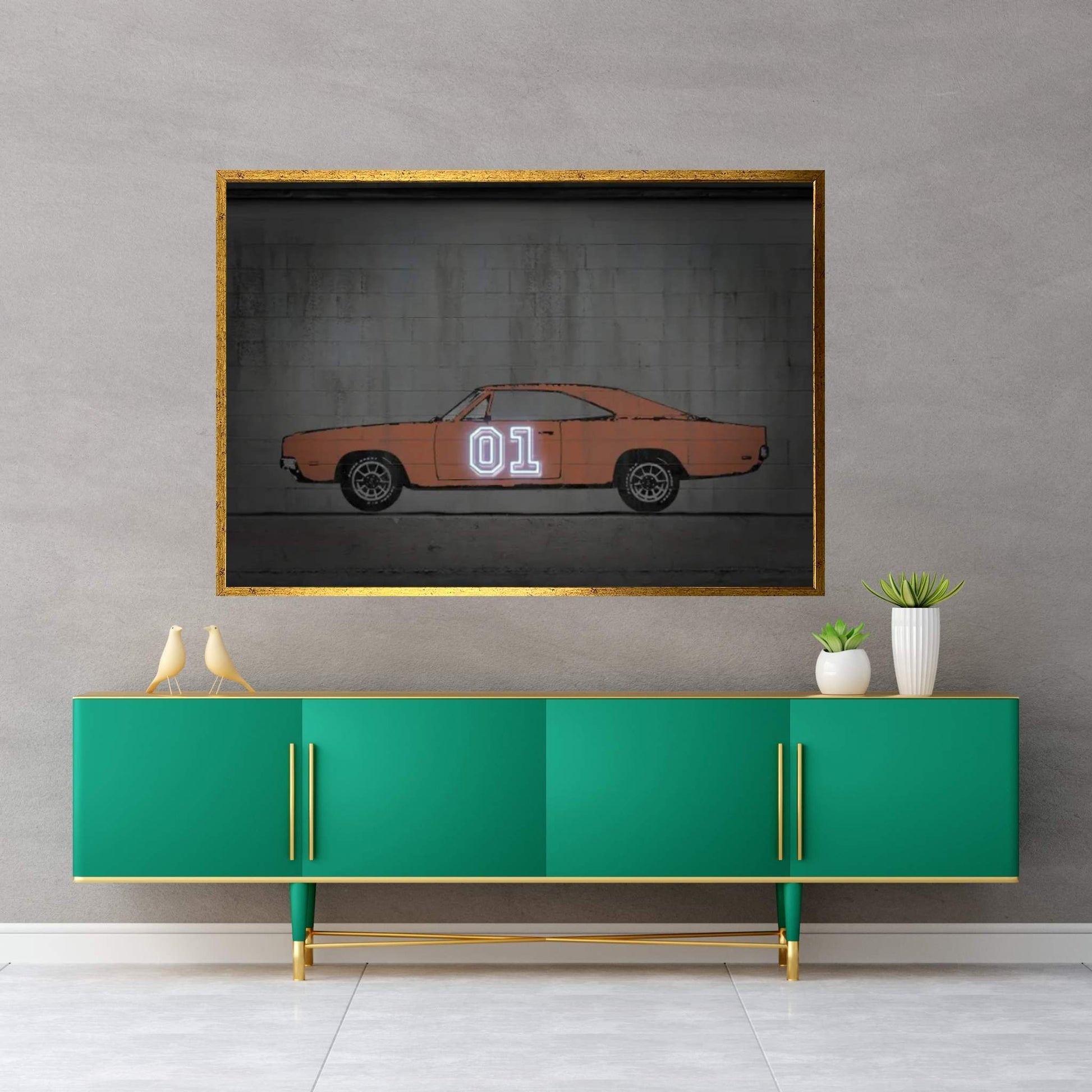 General Lee Canvas Wall Art - Y Canvas