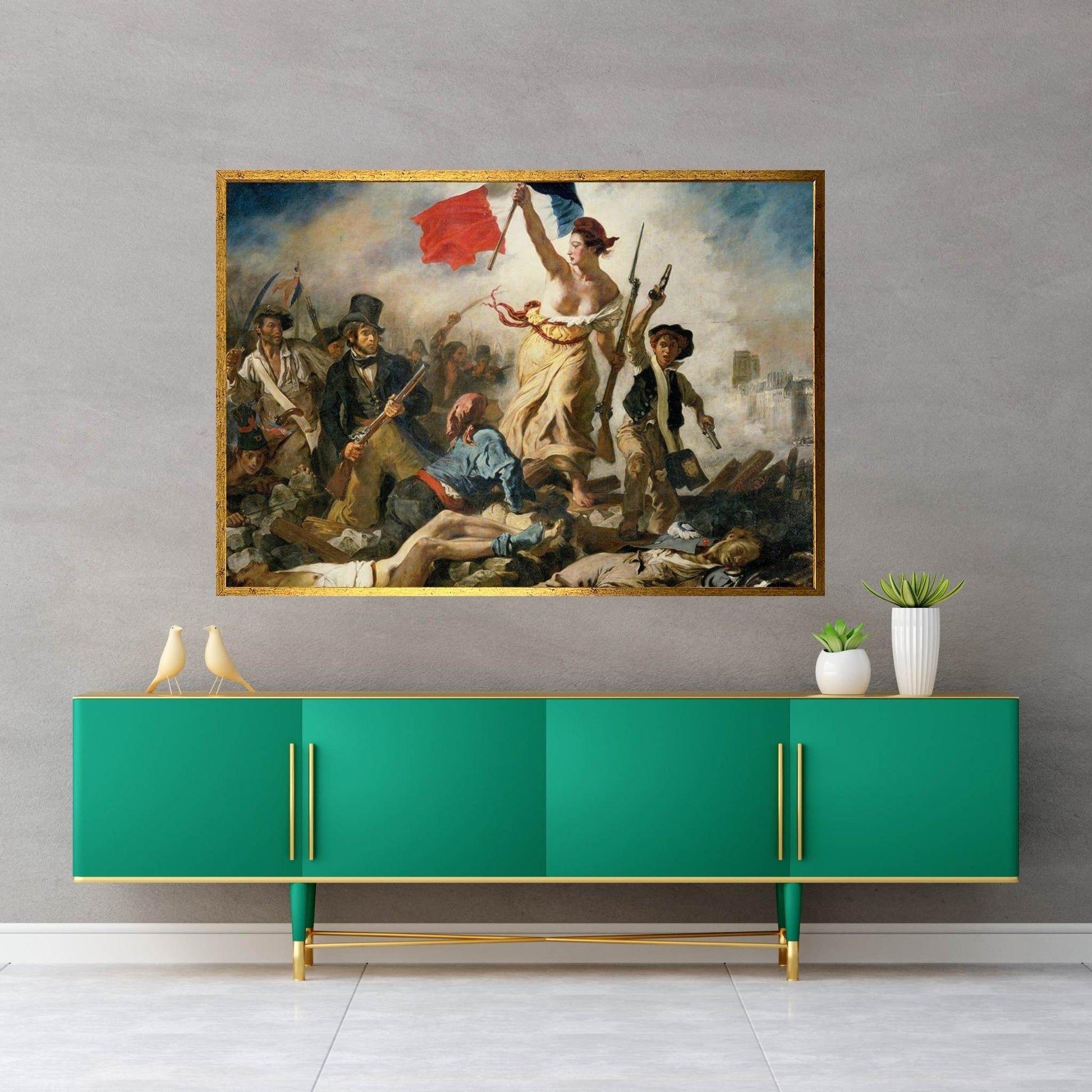 Liberty Leading the People Canvas Wall Art - Y Canvas