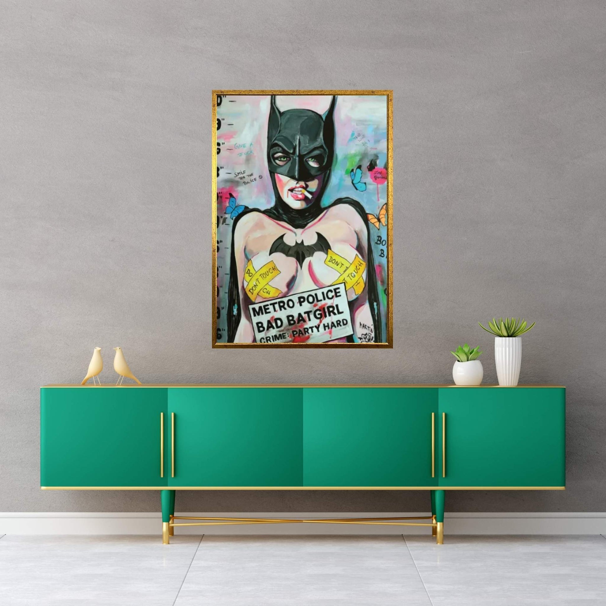 Batgirl Canvas Wall Art - Y Canvas