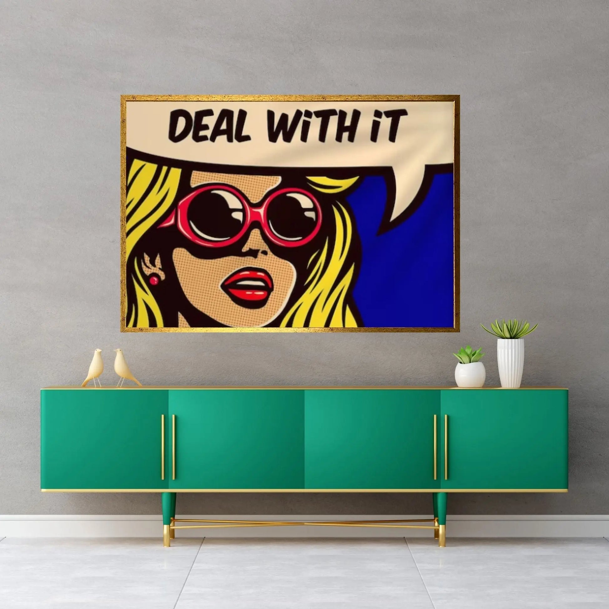 Pop Art Woman Wall Art, Comic Pop Art, Retro Comic - Y Canvas