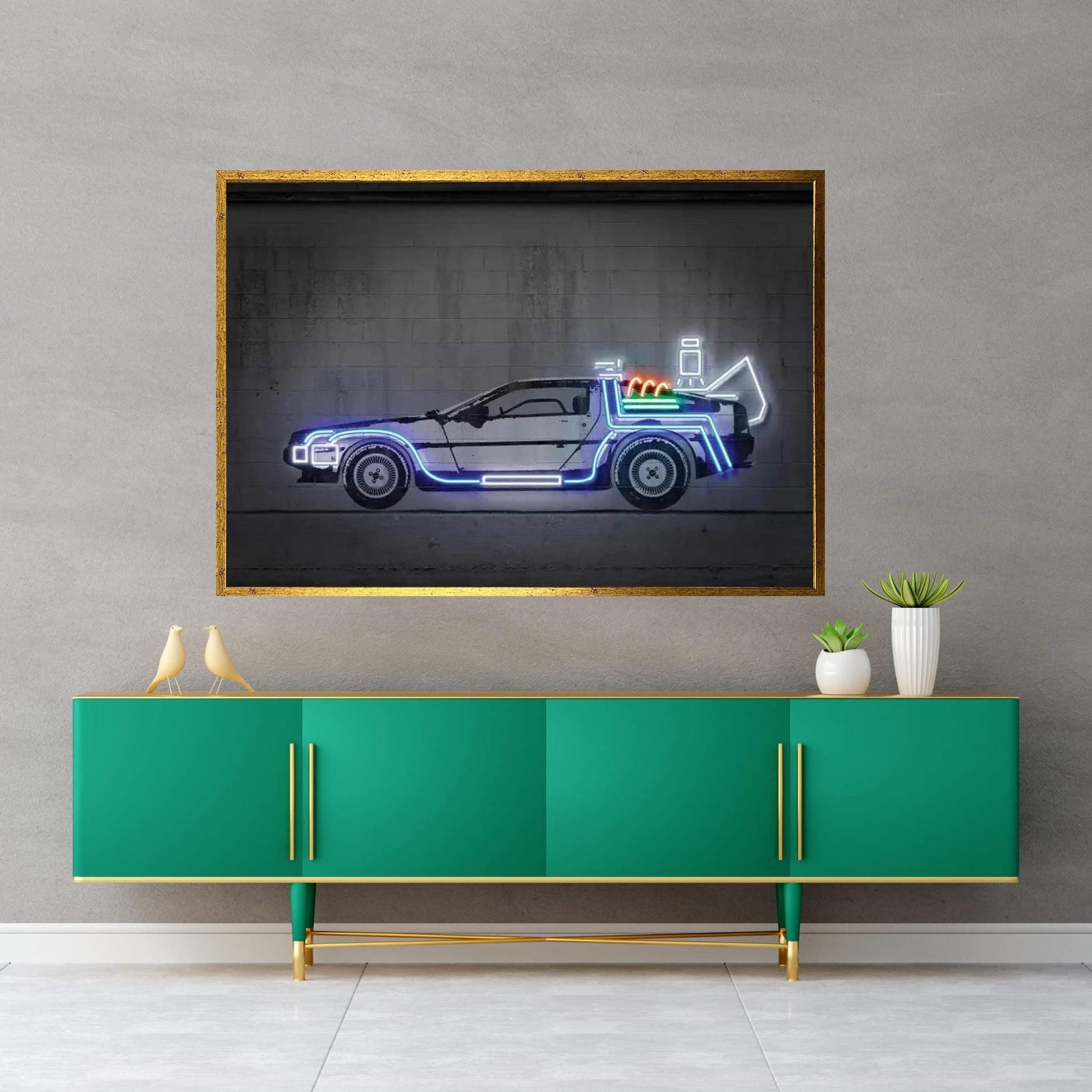 Delorean Canvas Wall Art - Y Canvas