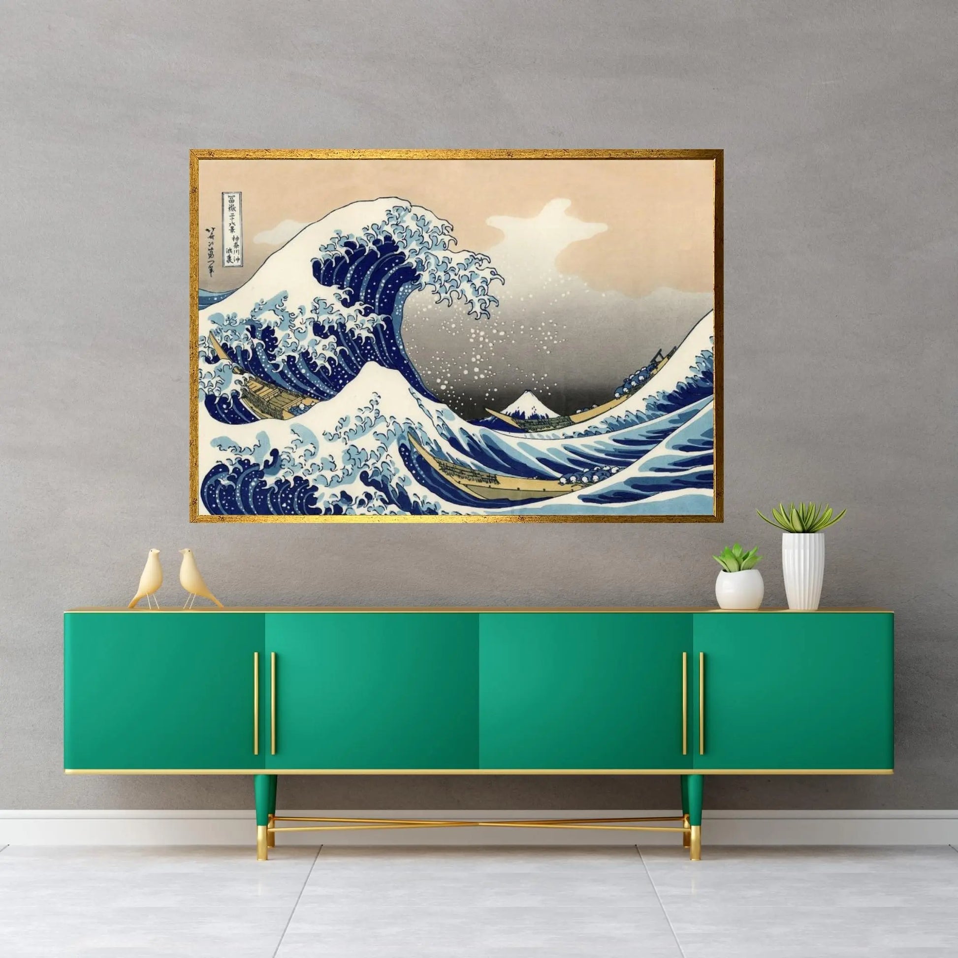 The Great Wave at Kanagawa Canvas Wall Art - Y Canvas