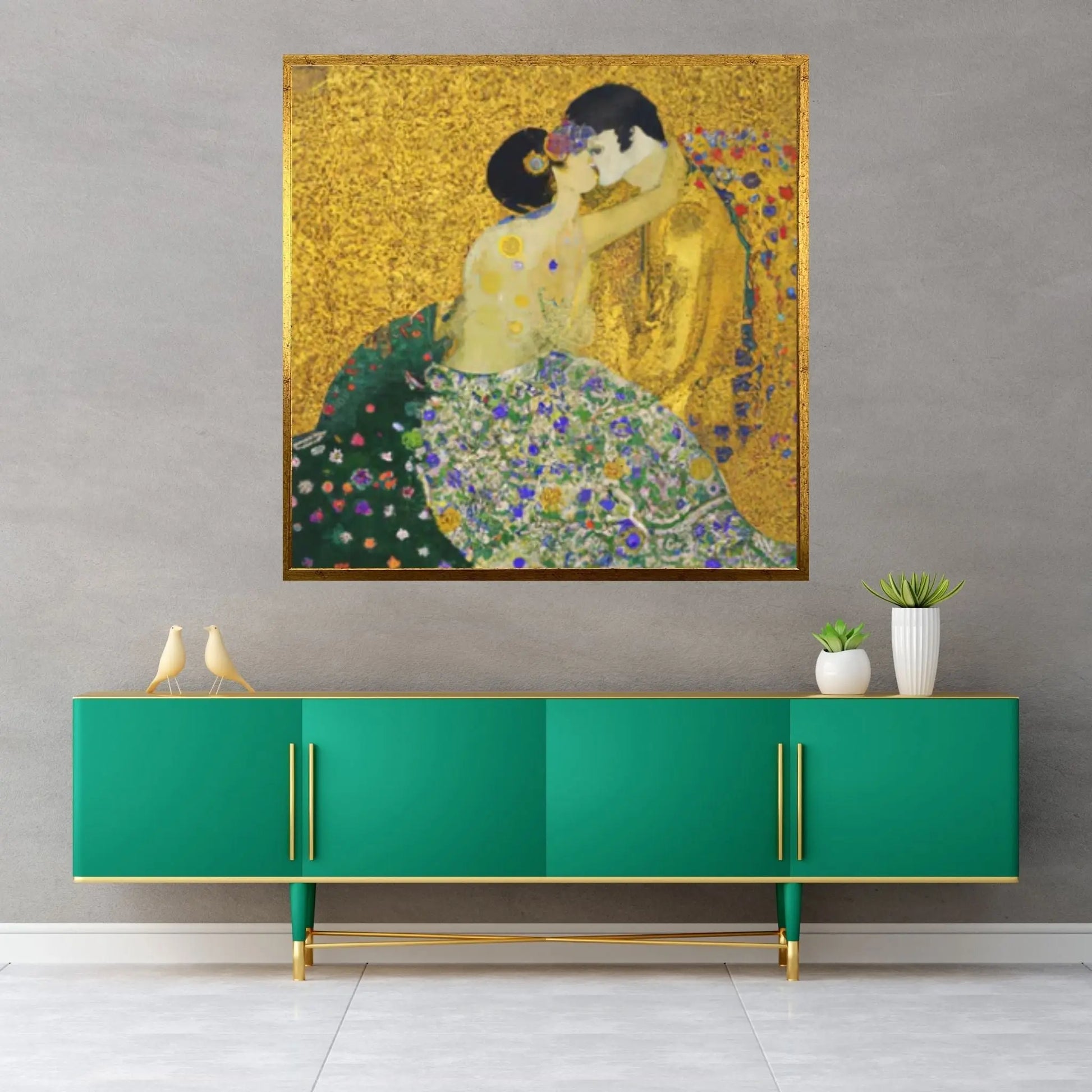 The Kiss Canvas Wall Art - Gustav Klimt, Austrian Symbolist Painter, Fine Art, Classic Art - Y Canvas