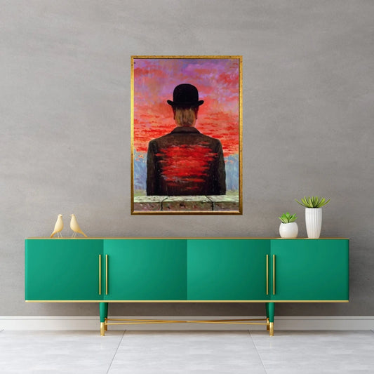 Rene Magritte Surrealistic Art Print Modern Canvas Wall Art - Y Canvas