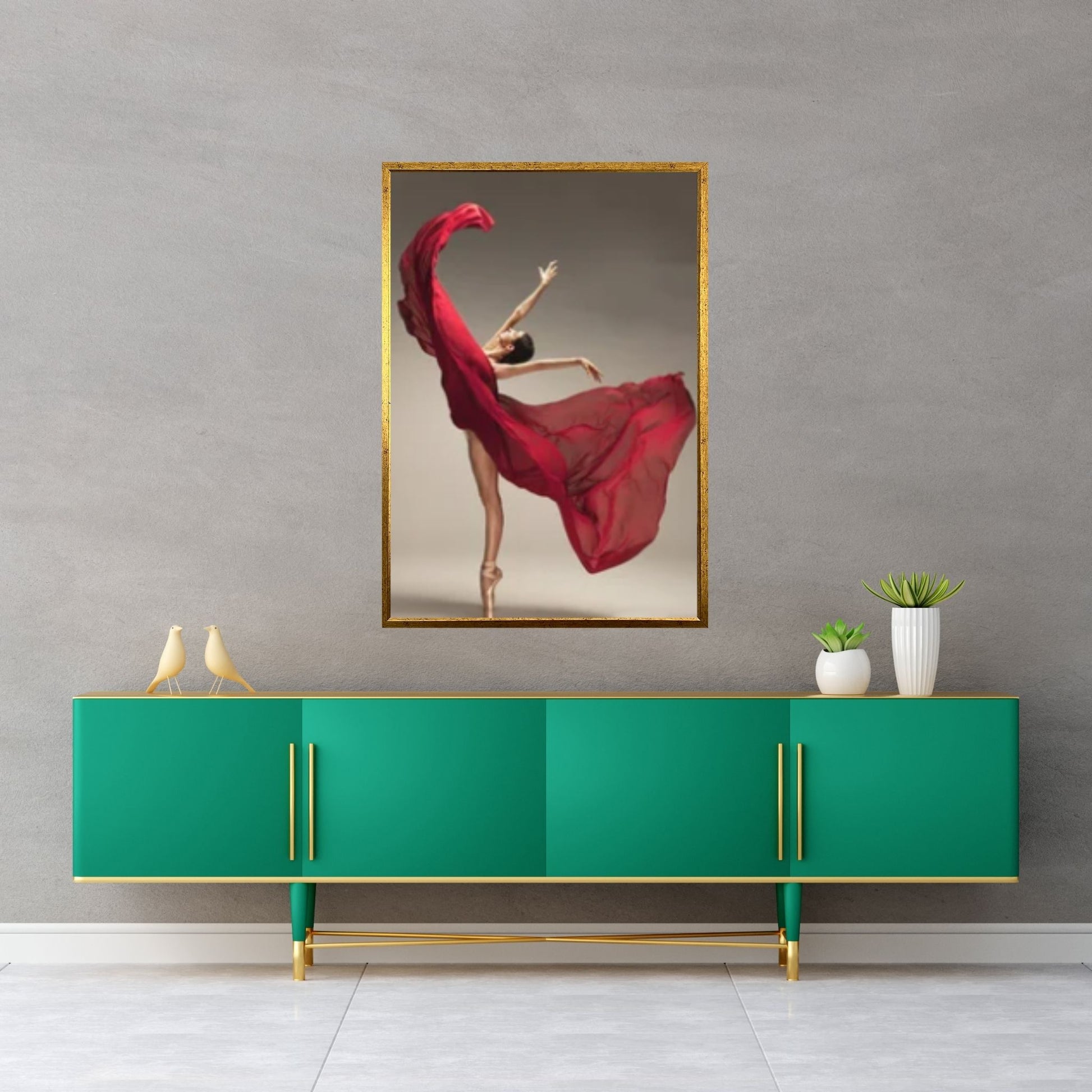 Large Ballerina Canvas Painting, Dancing Girl Oil Painting - Y Canvas