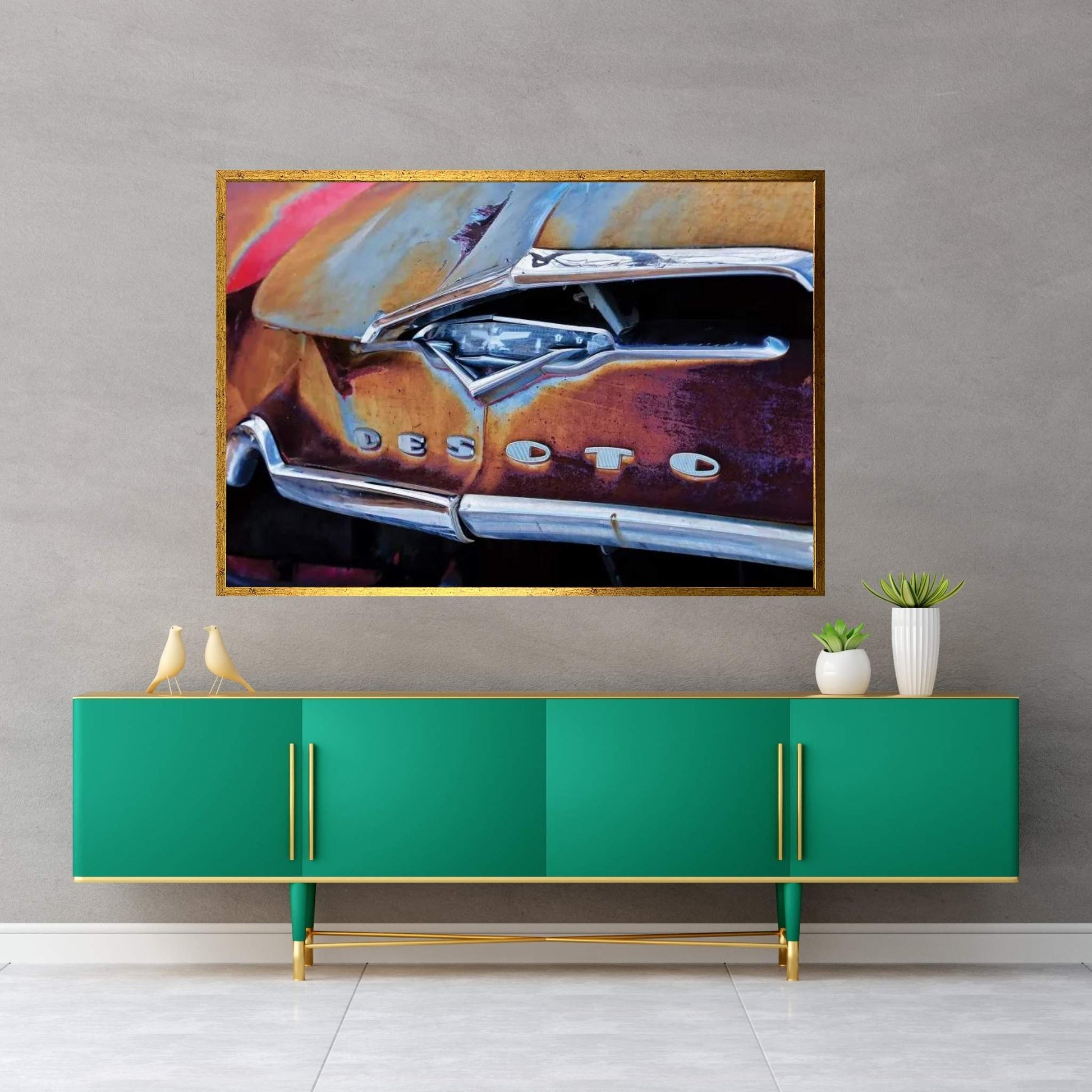 Vintage Desoto Canvas Wall Art - Y Canvas