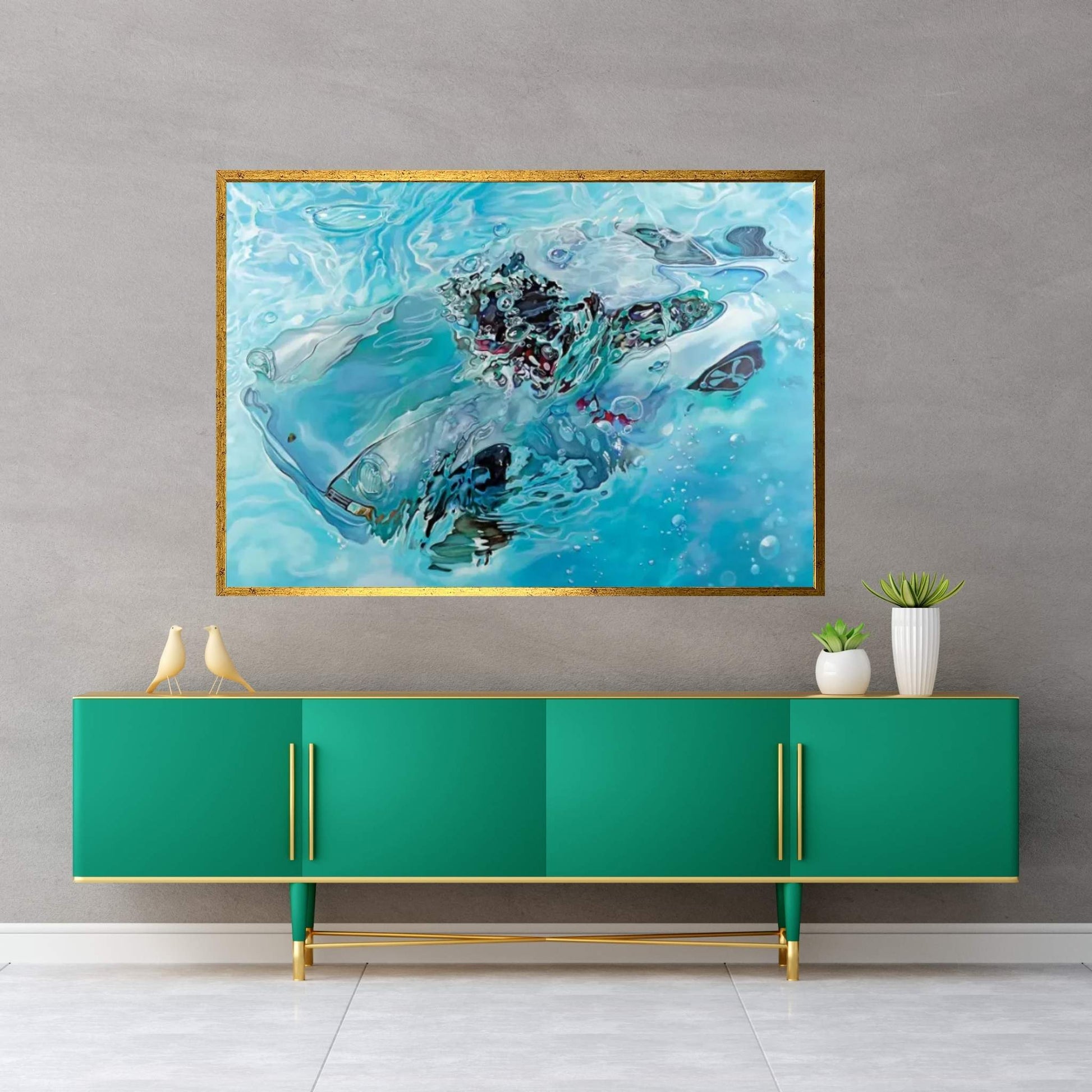 Chlorine IV Canvas Wall Art - Y Canvas