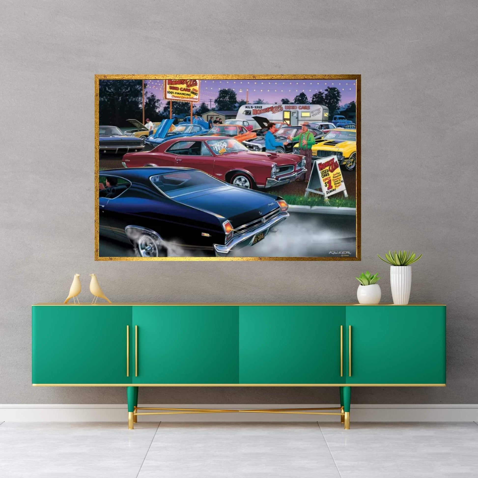 Honest Al's Used Cars Canvas Wall Art - Y Canvas