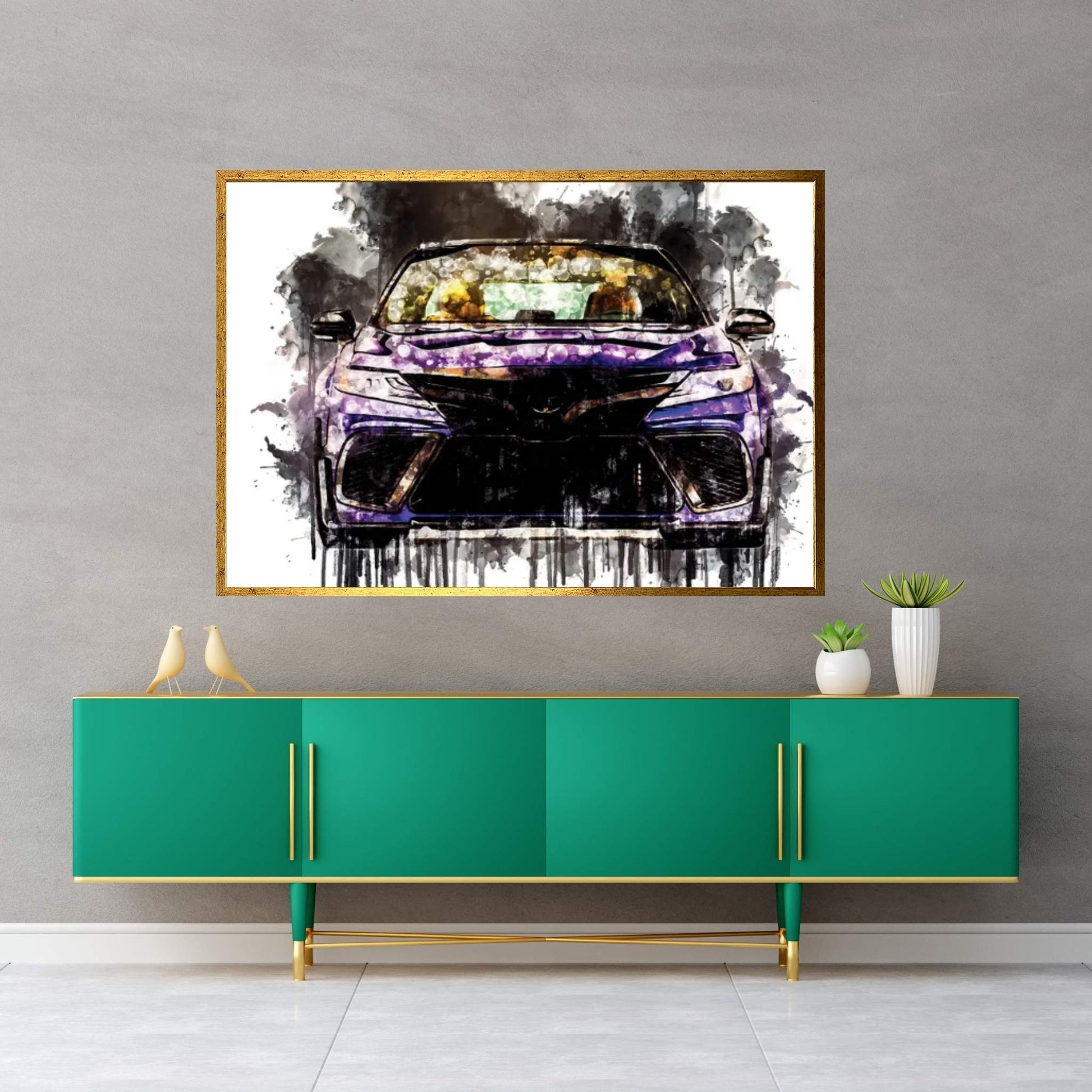 2017 Toyota Camry Rutledge Wood Vehicle CCXCVIII Canvas Wall Art - Y Canvas