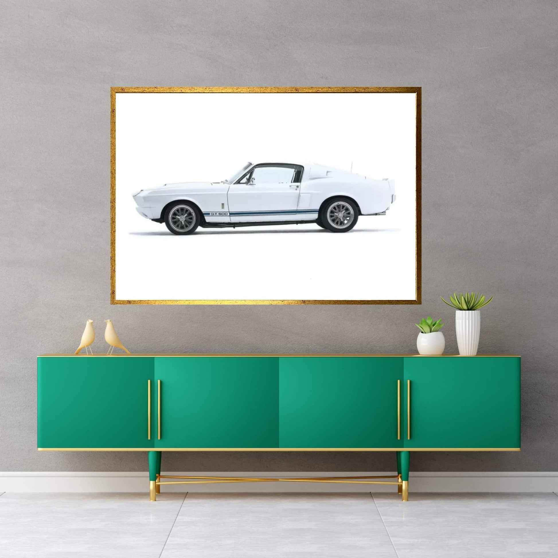 Shelby Mustang Gt500, 1967 Canvas Wall Art - Y Canvas