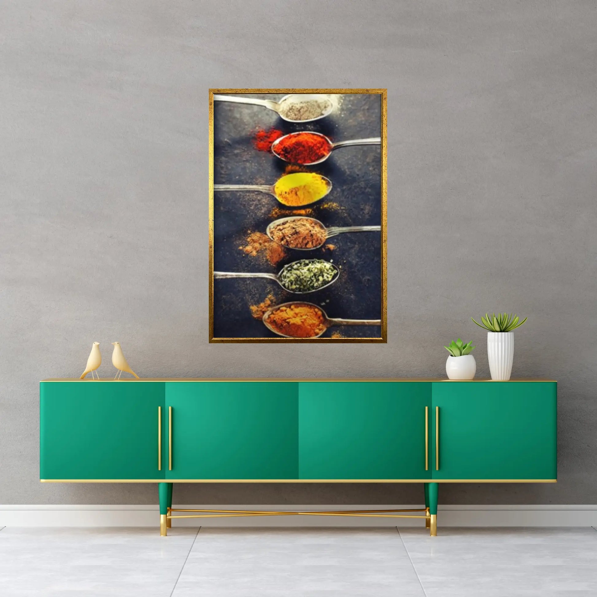 Vegetable Grains Spices Kitchen Canvas Wall Art Paintings Laminas Para Cuadros Scandinavian Poster Wall Art Picture for Interior Decor - Y Canvas