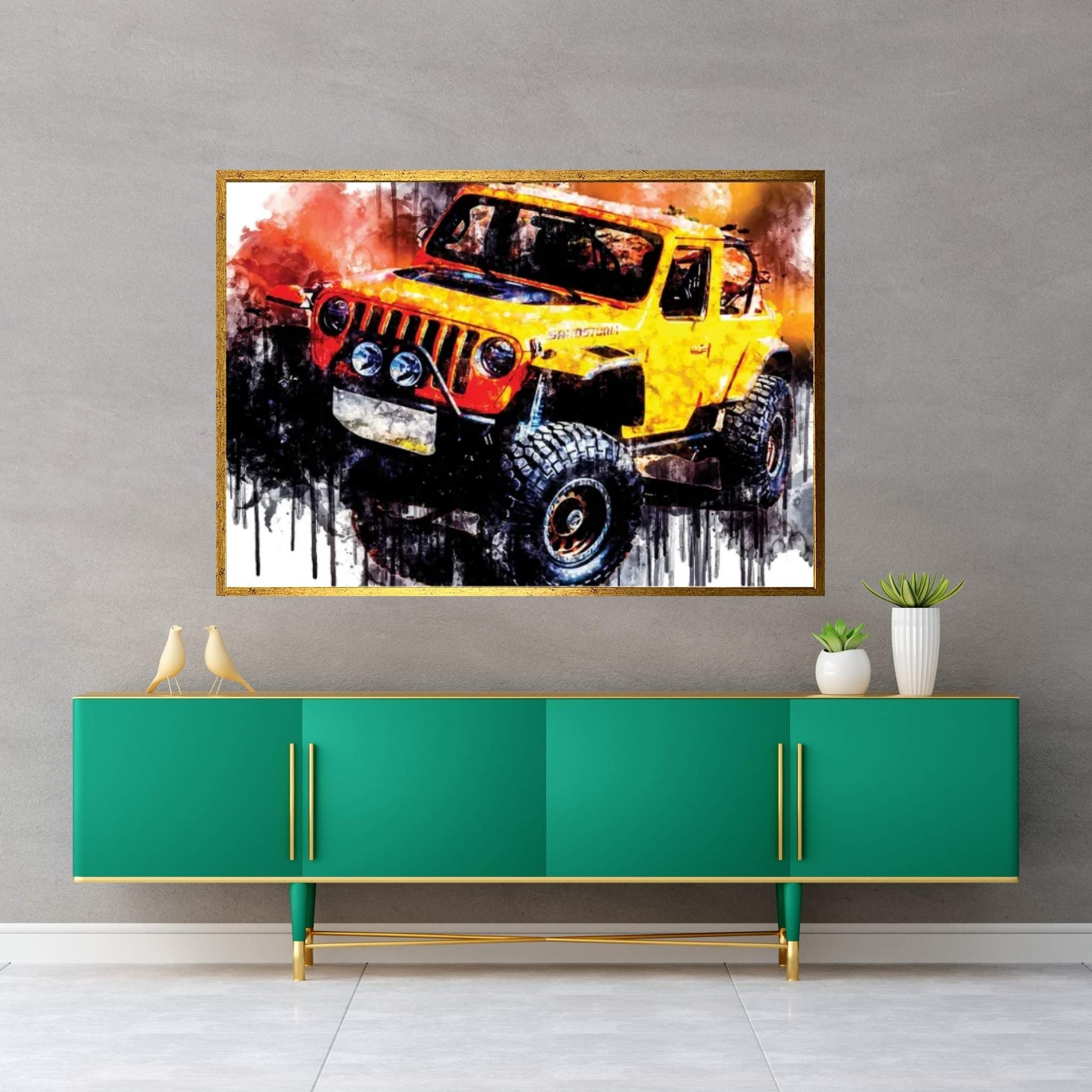 Car 2018 Jeep Sandstorm Concept Canvas Wall Art - Y Canvas