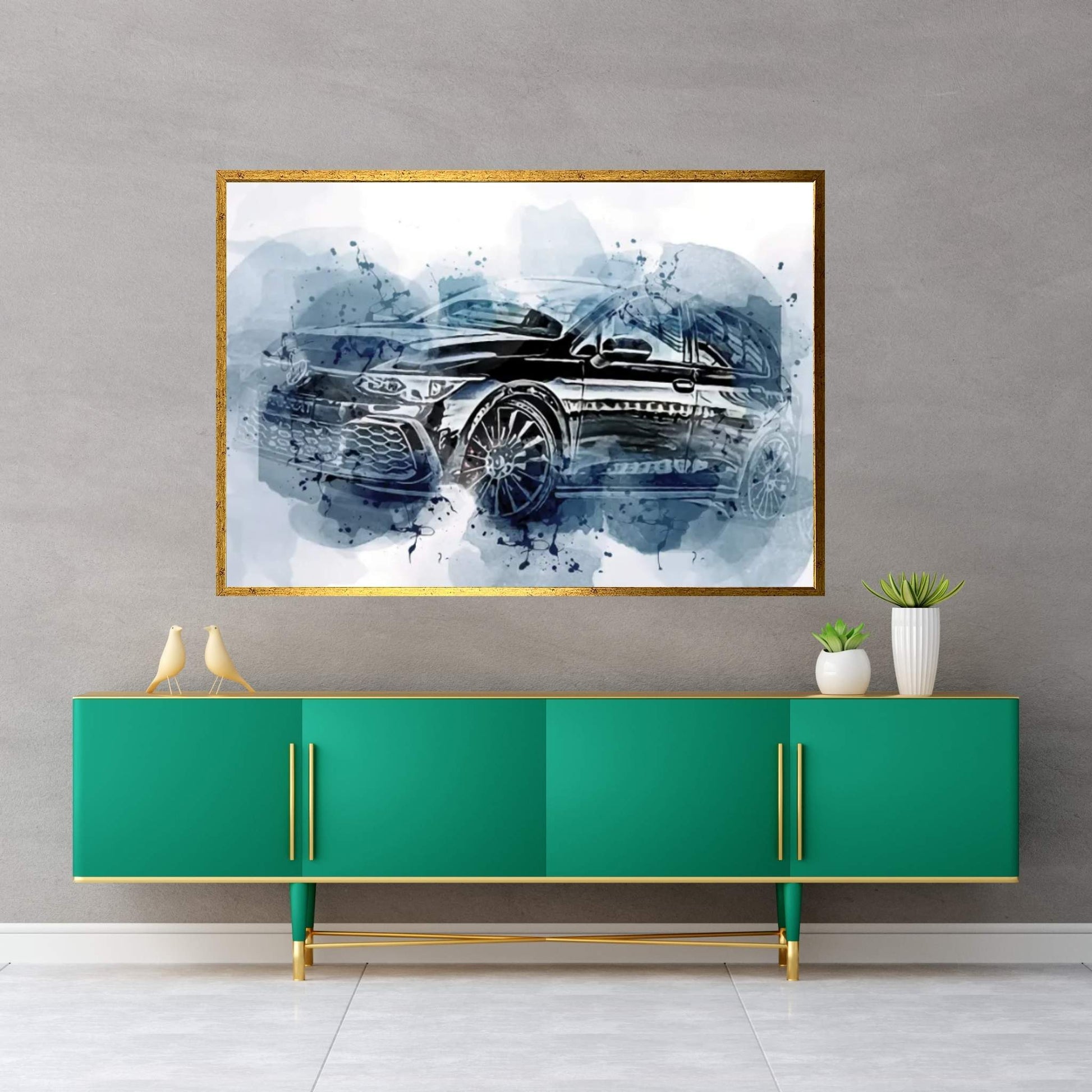 2021 Manhart Golf GTI 290 Exterior Canvas Wall Art - Y Canvas