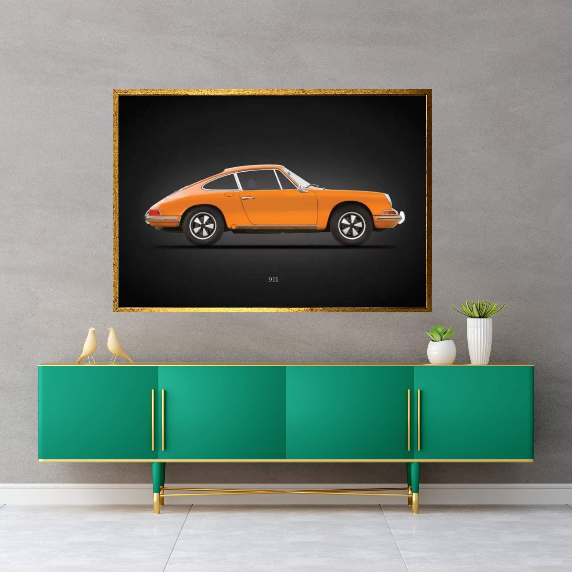 Porsche 911 1968 Canvas Wall Art - Y Canvas