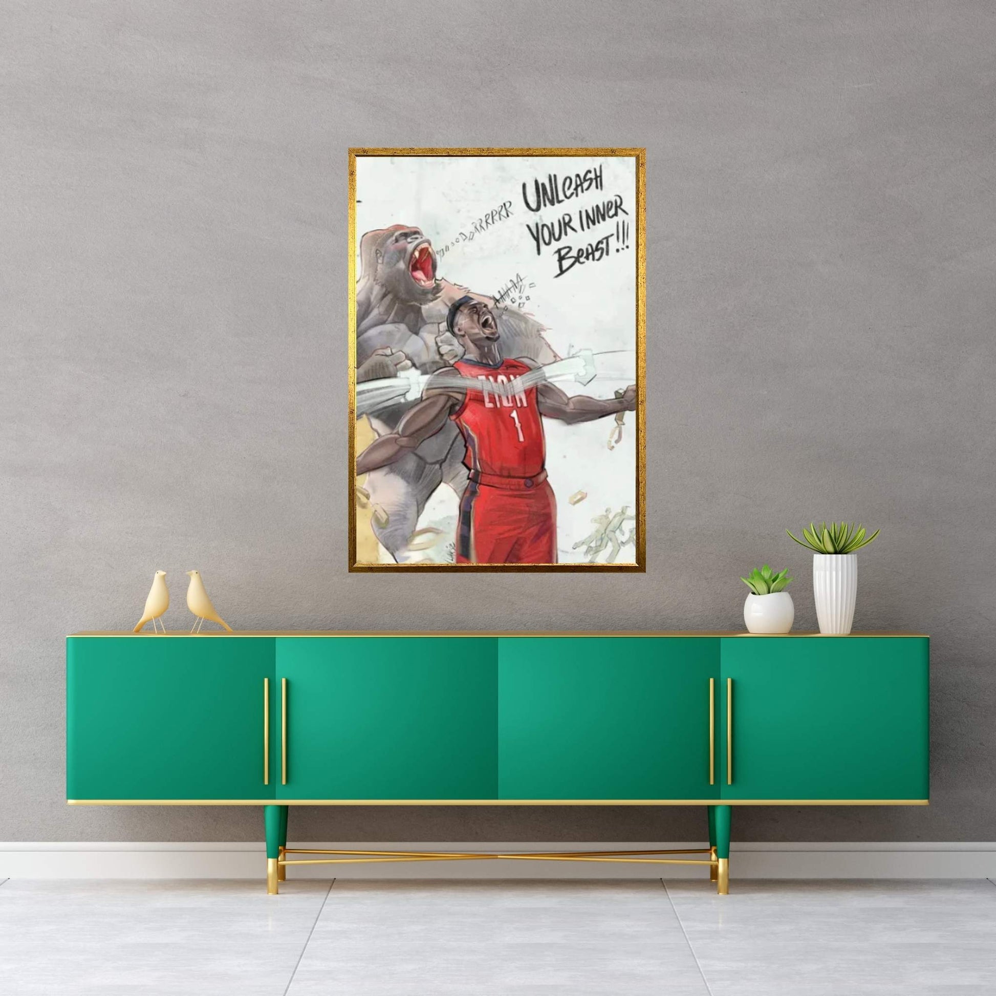 Unleash Your Inner Beast Canvas Wall Art - Y Canvas