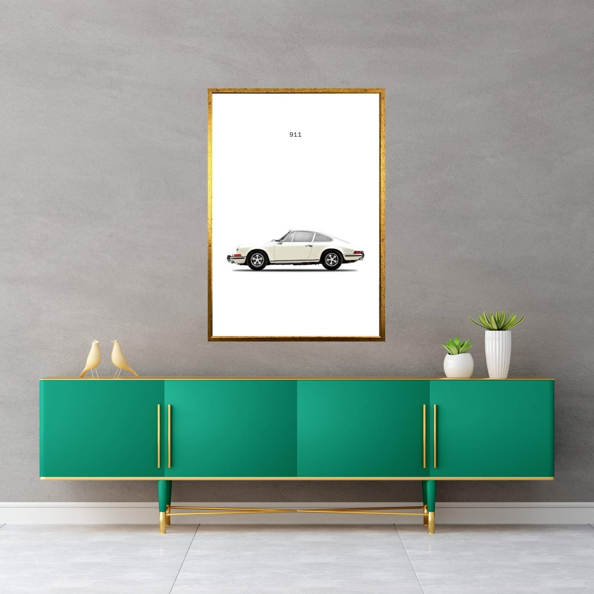 1968 Porsche 911E Canvas Wall Art - Y Canvas