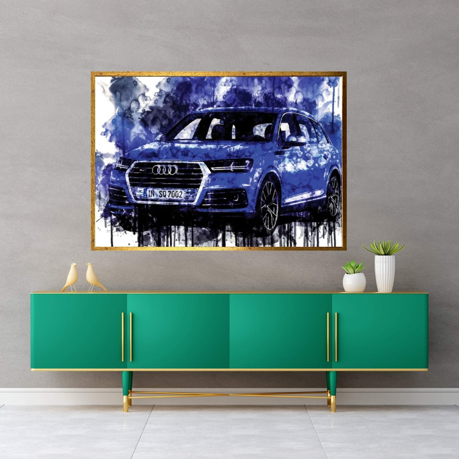 2017 Audi SQ7 TDI Canvas Wall Art - Y Canvas