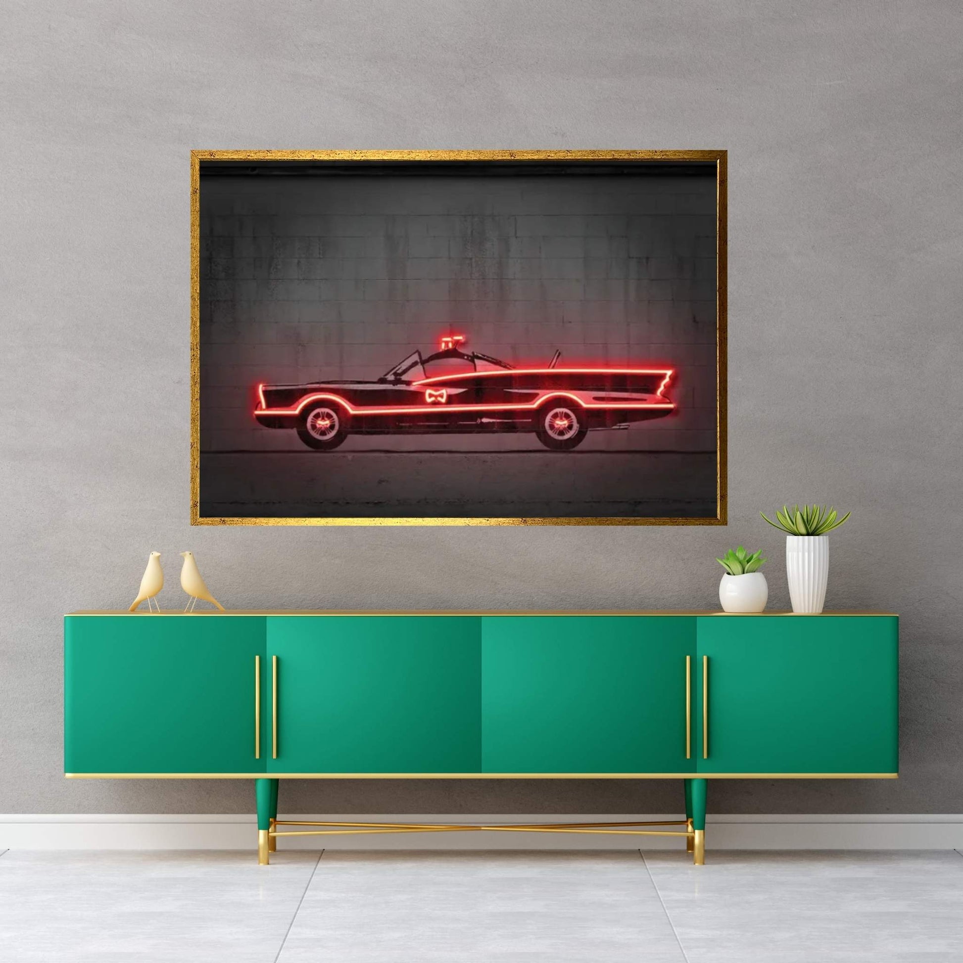 Batmobile 66 Canvas Wall Art - Y Canvas