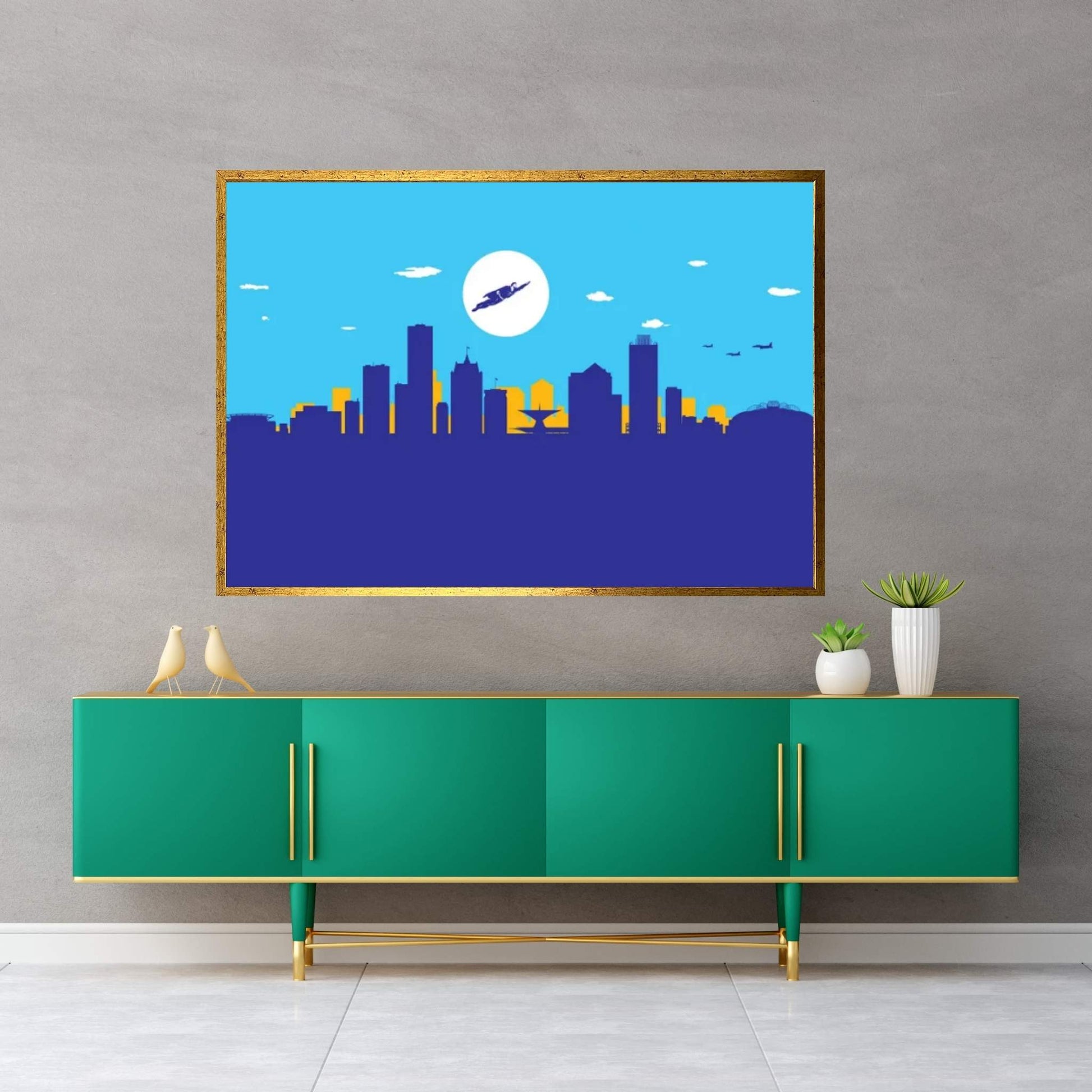 Milwaukee Superhero Canvas Wall Art - Y Canvas