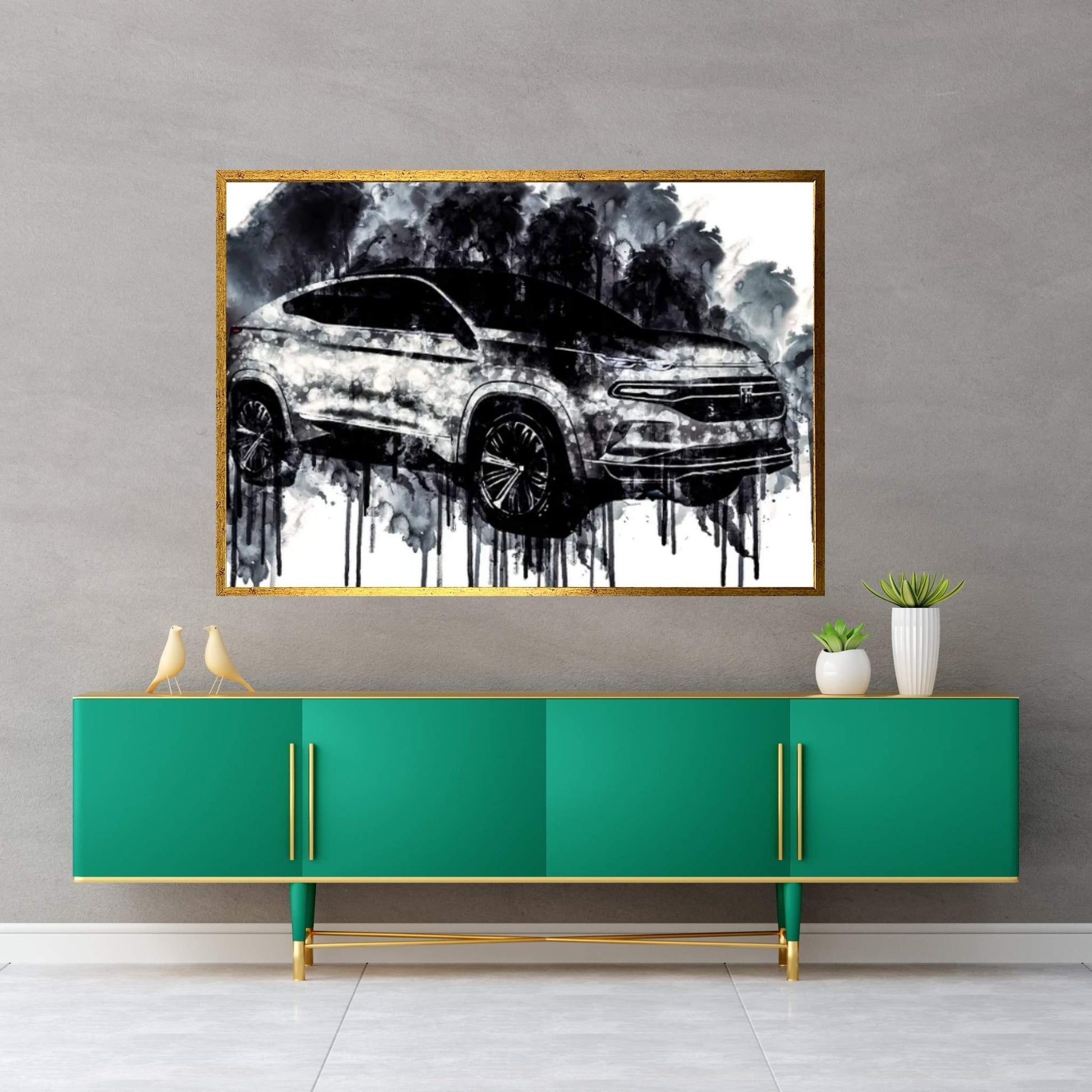 2018 Fiat Fastback SUV Vehicle CDXCVII Canvas Wall Art - Y Canvas