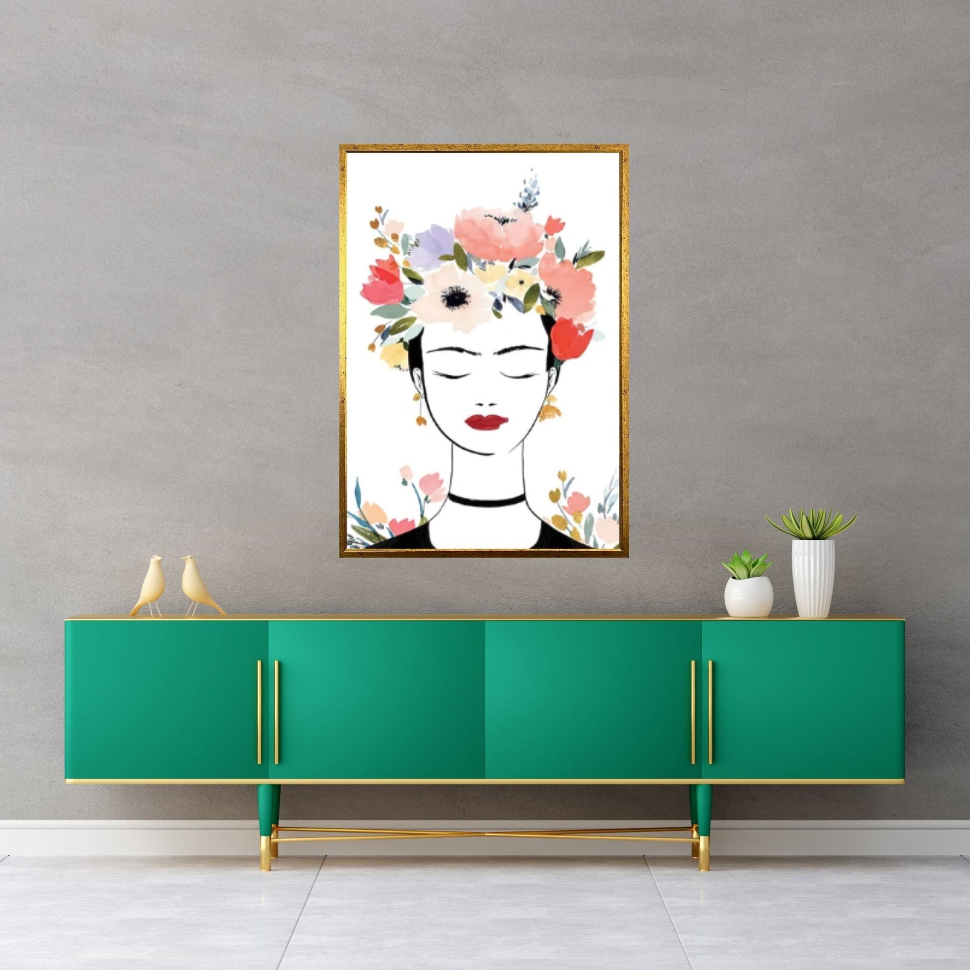 Frida Kahlo Poster, Frida Kahlo Canvas Art, Frida Kahlo Canvas Table, Frida Kahlo Print - Y Canvas