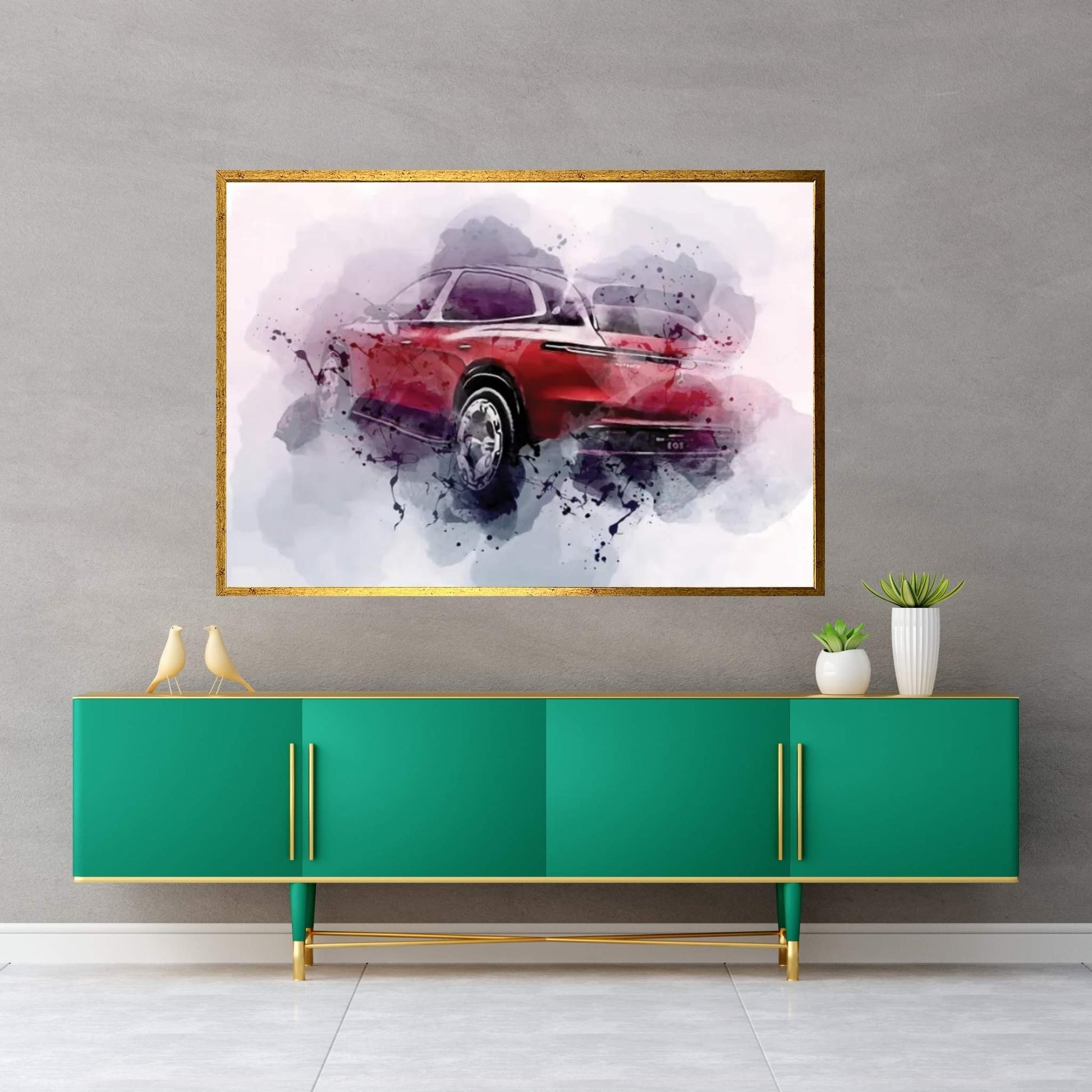 2021 Mercedes-Maybach Eqs Suv Exterior Canvas Wall Art - Y Canvas