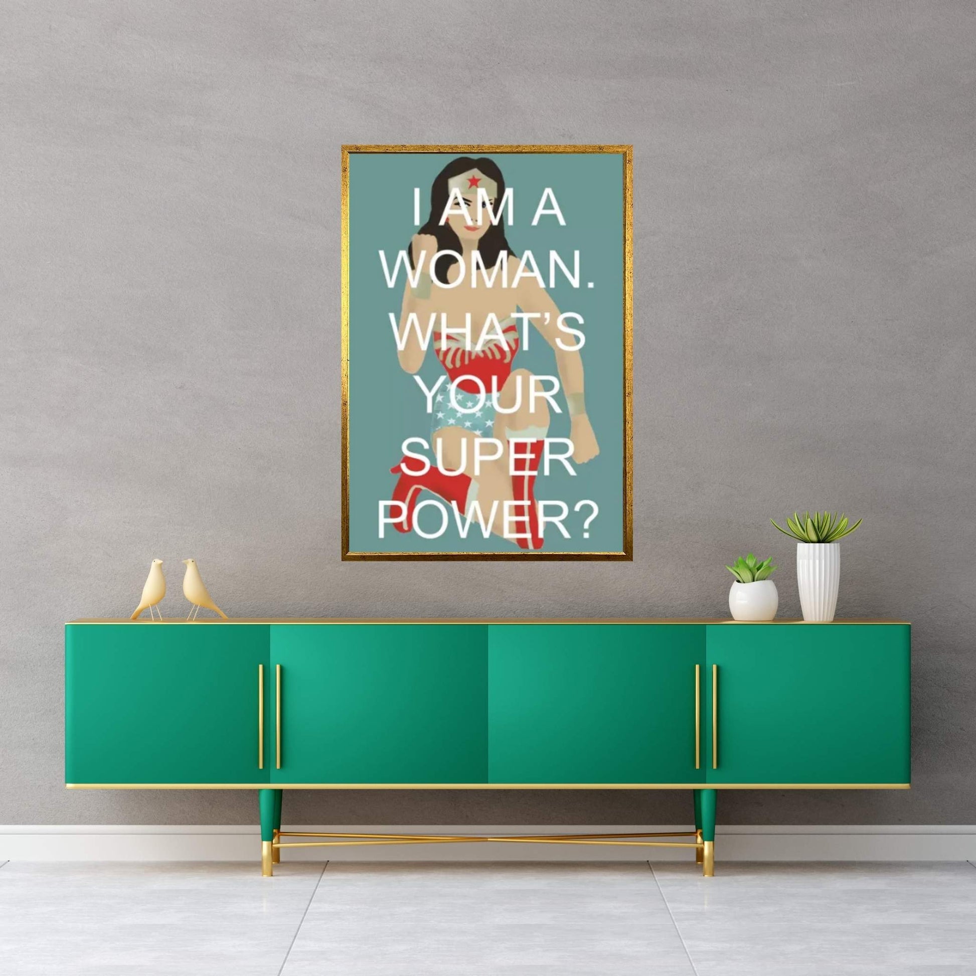 Wonder Woman Canvas Wall Art - Y Canvas