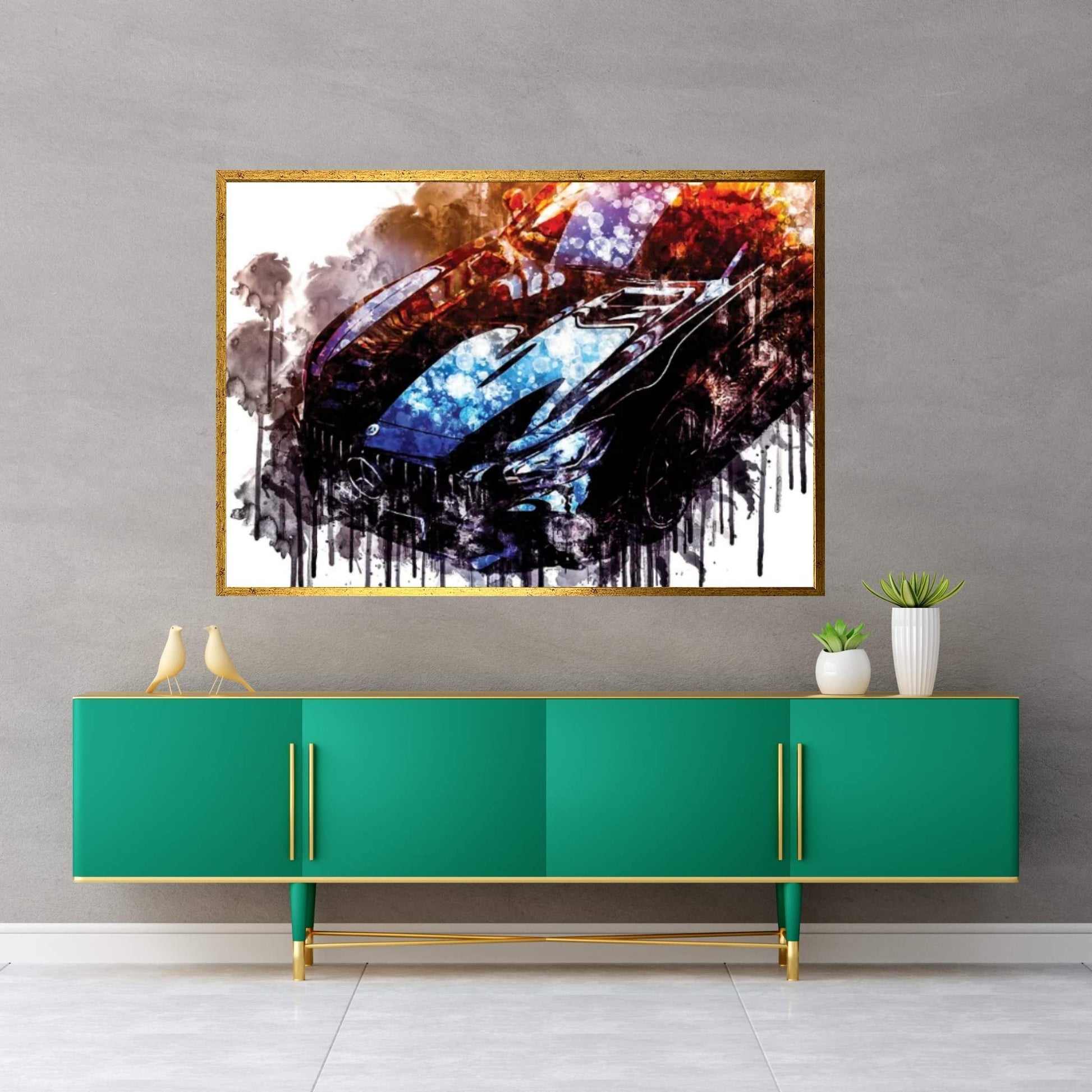 Car 2018 Edo Competition Mercedes AMG GT R Canvas Wall Art - Y Canvas