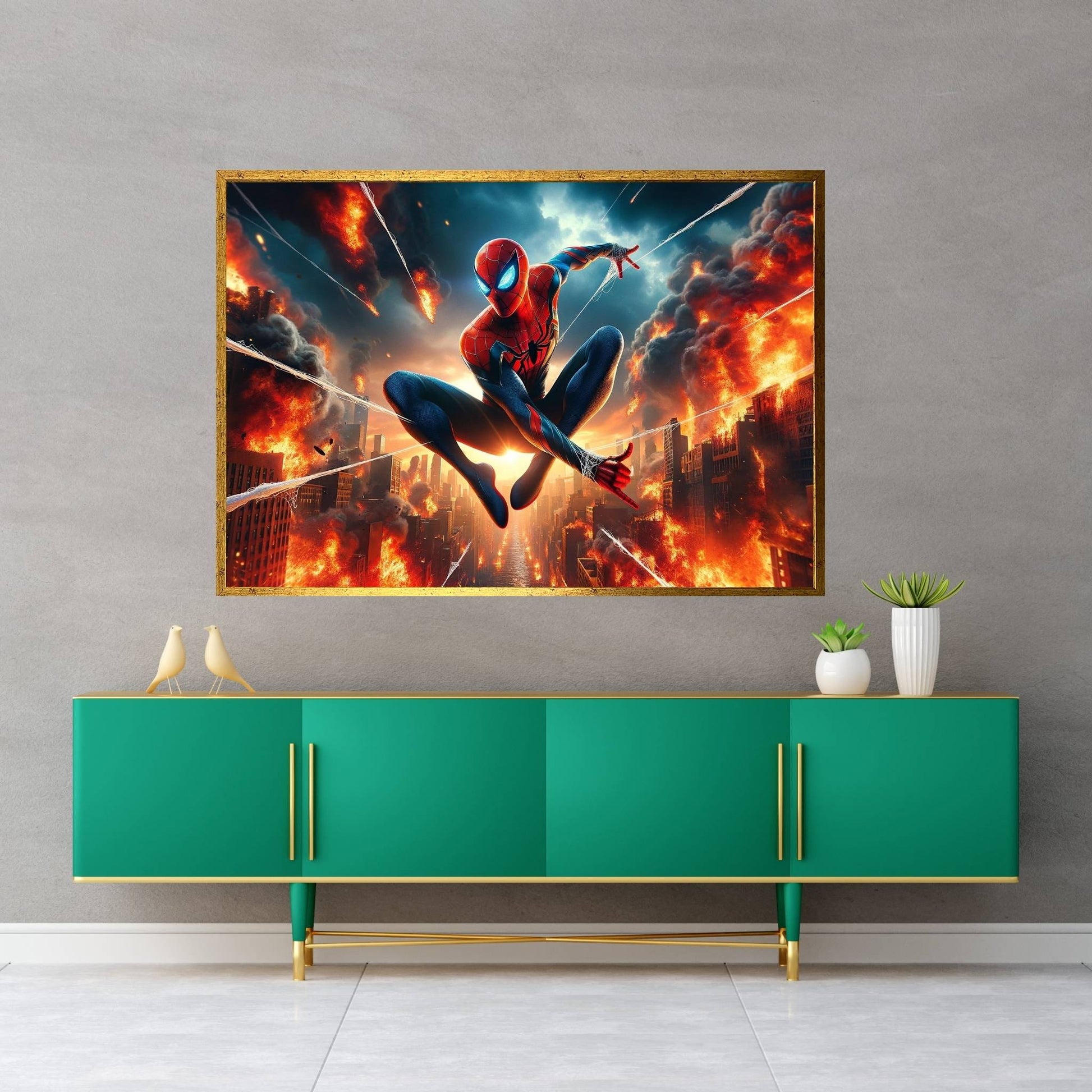 Spiderman Canvas Wall Art - Y Canvas