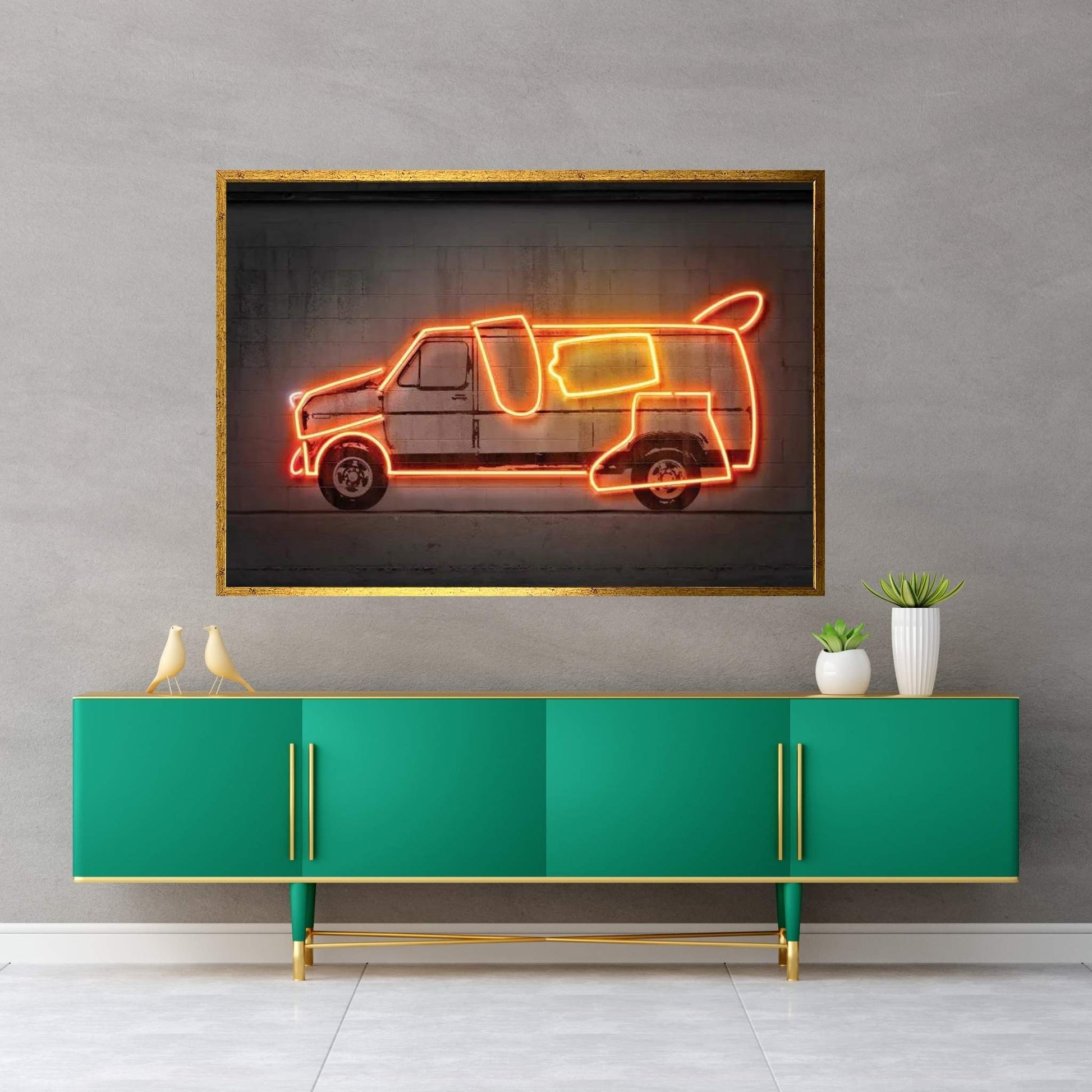 Dumb Car Canvas Wall Art - Y Canvas