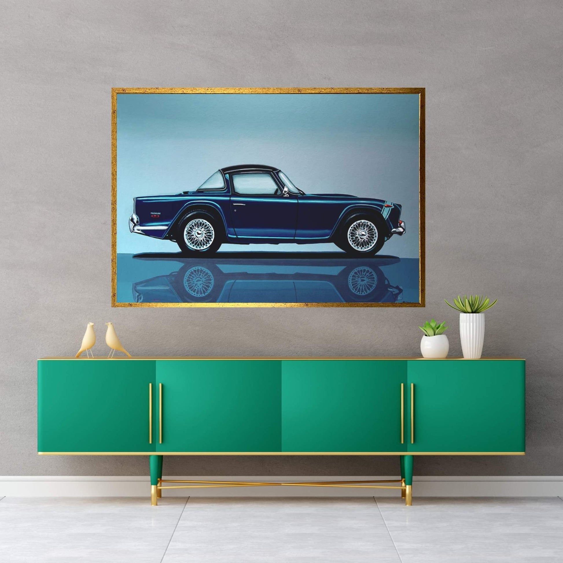 Triumph TR5 1968 Canvas Wall Art - Y Canvas