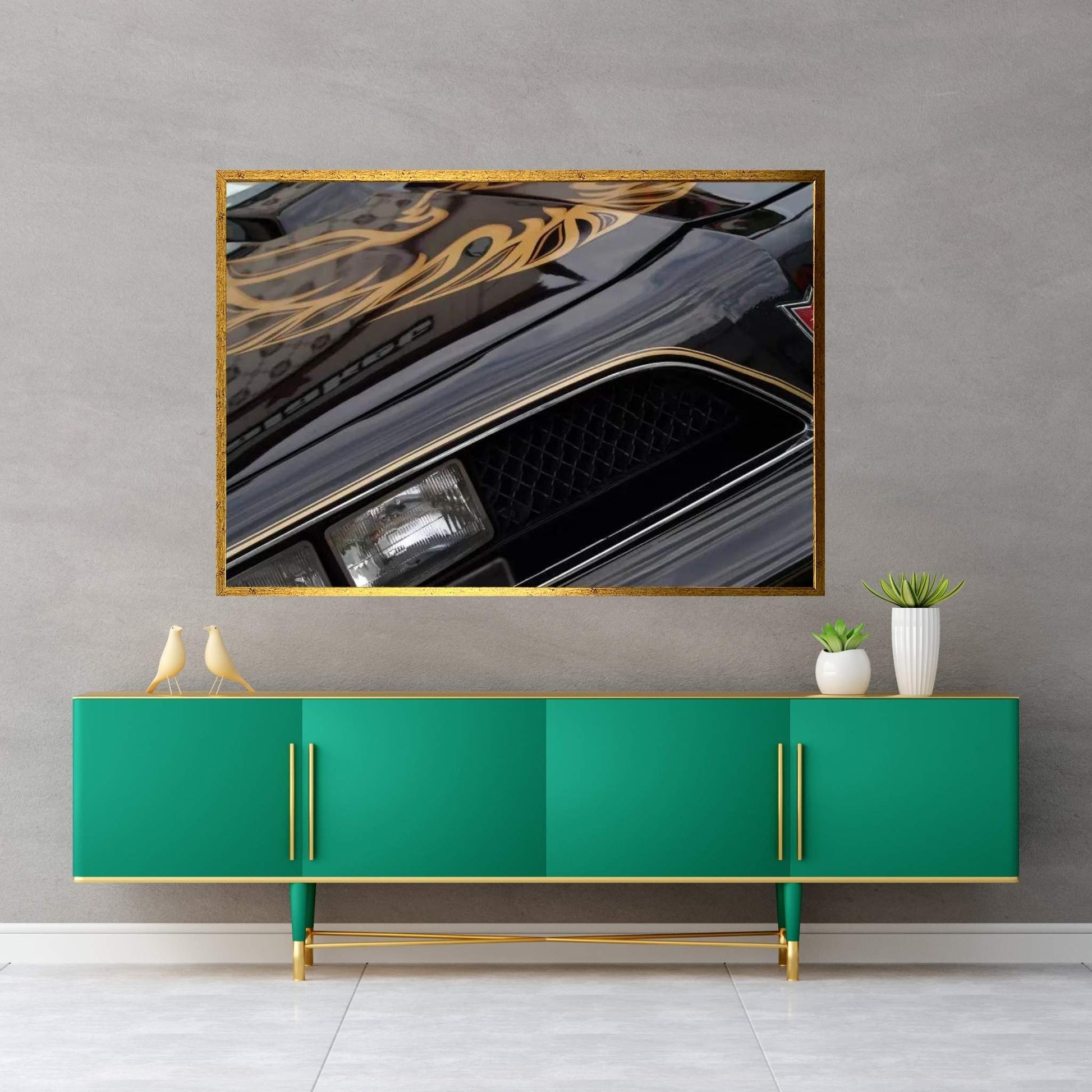 1978 Pontiac Trans Am, Front End Detail Canvas Wall Art - Y Canvas