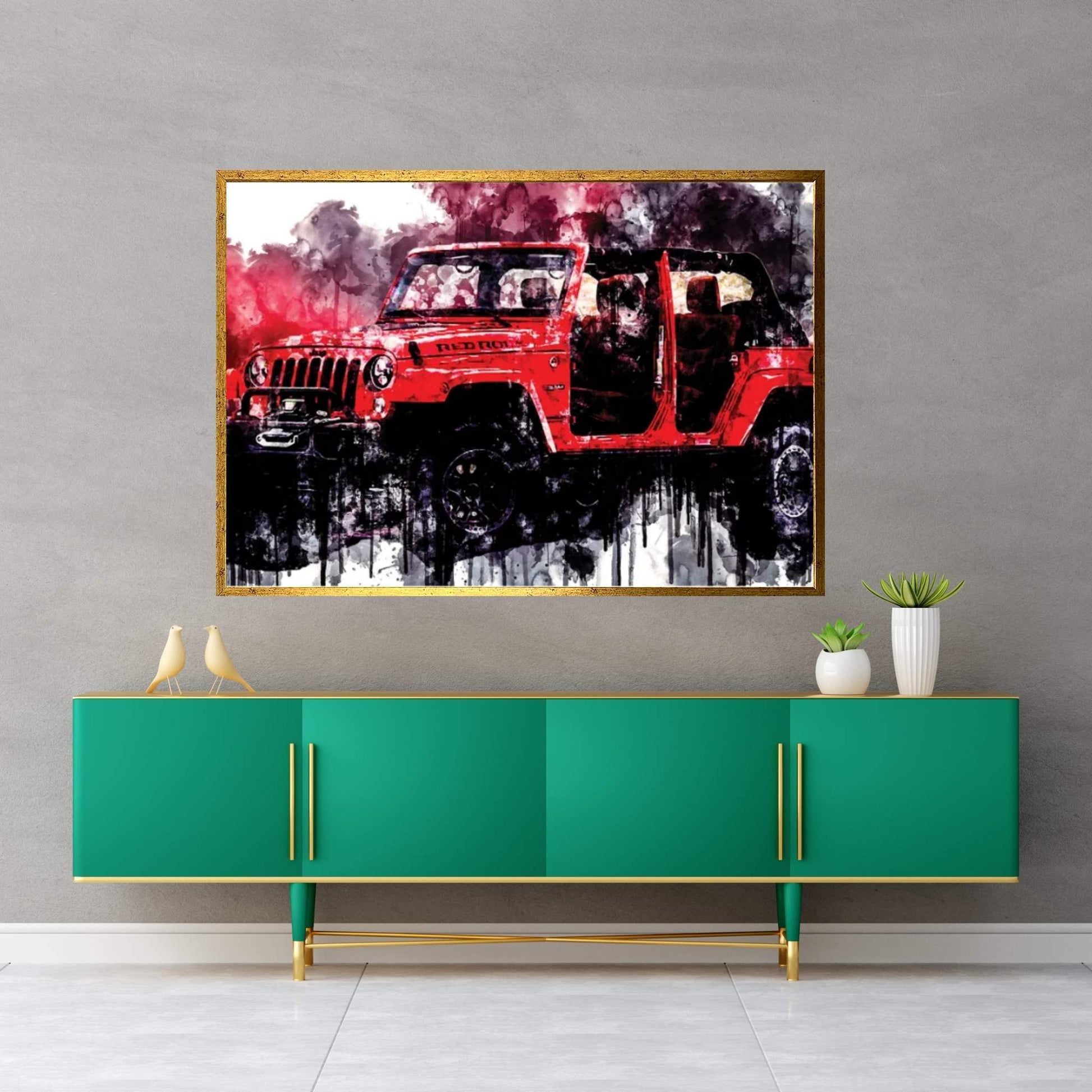 2017 Jeep Wrangler Red Rock Edition Canvas Wall Art - Y Canvas