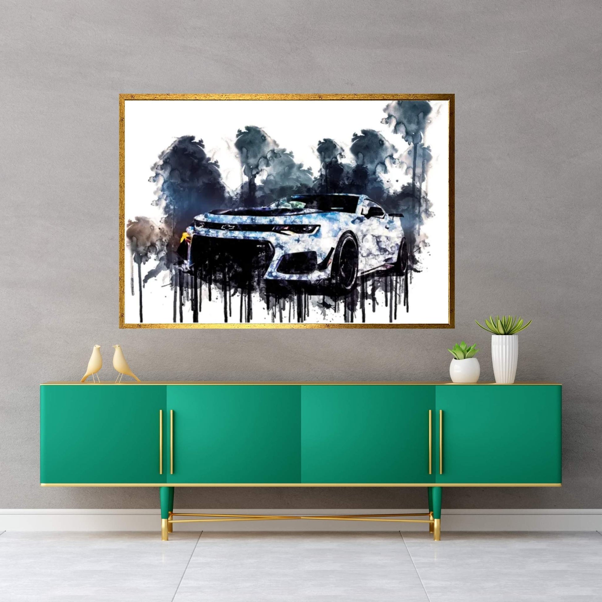 2018 Chevrolet Camaro ZL1 1LE Canvas Wall Art - Y Canvas