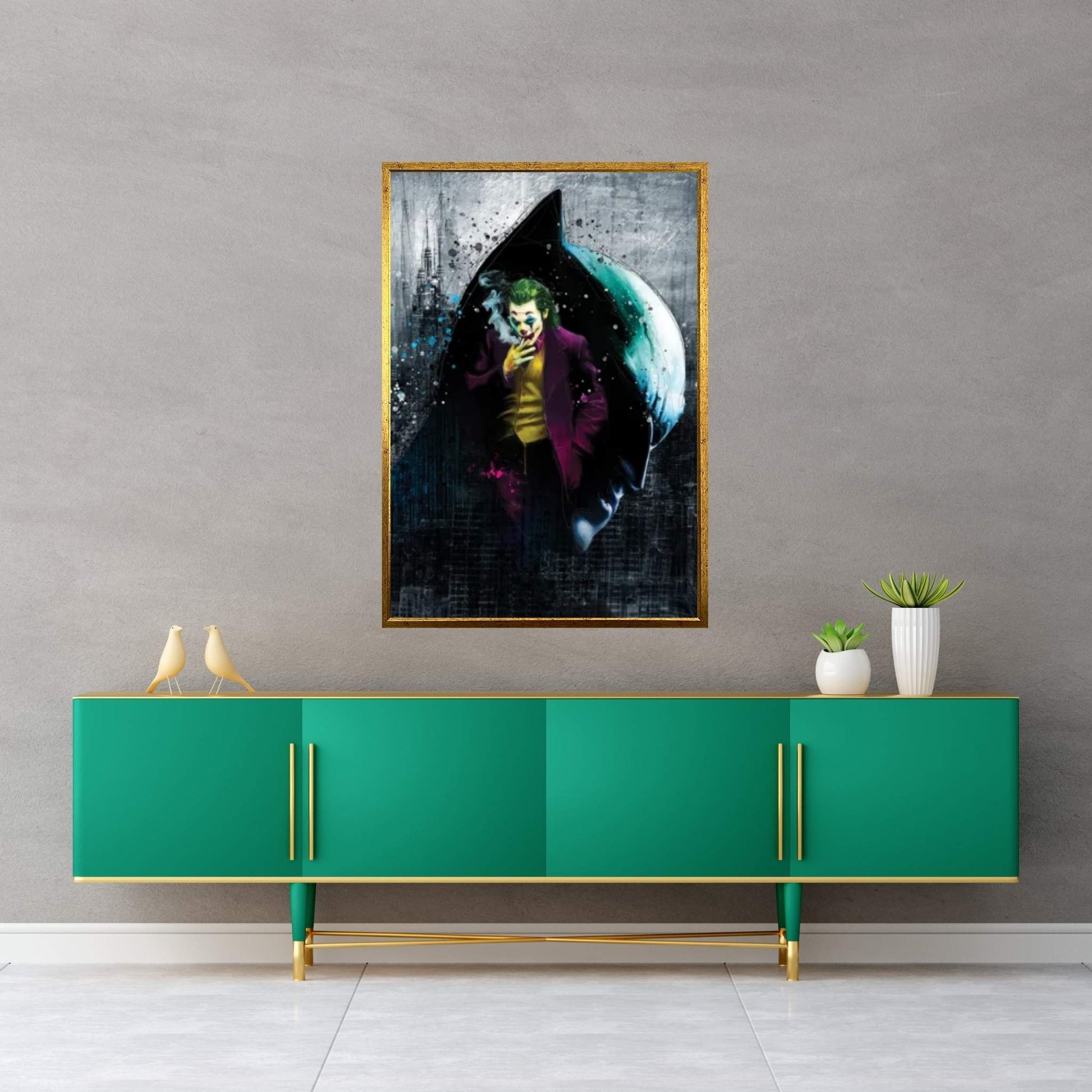 The Batman And The Joker Canvas Wall Art - Y Canvas