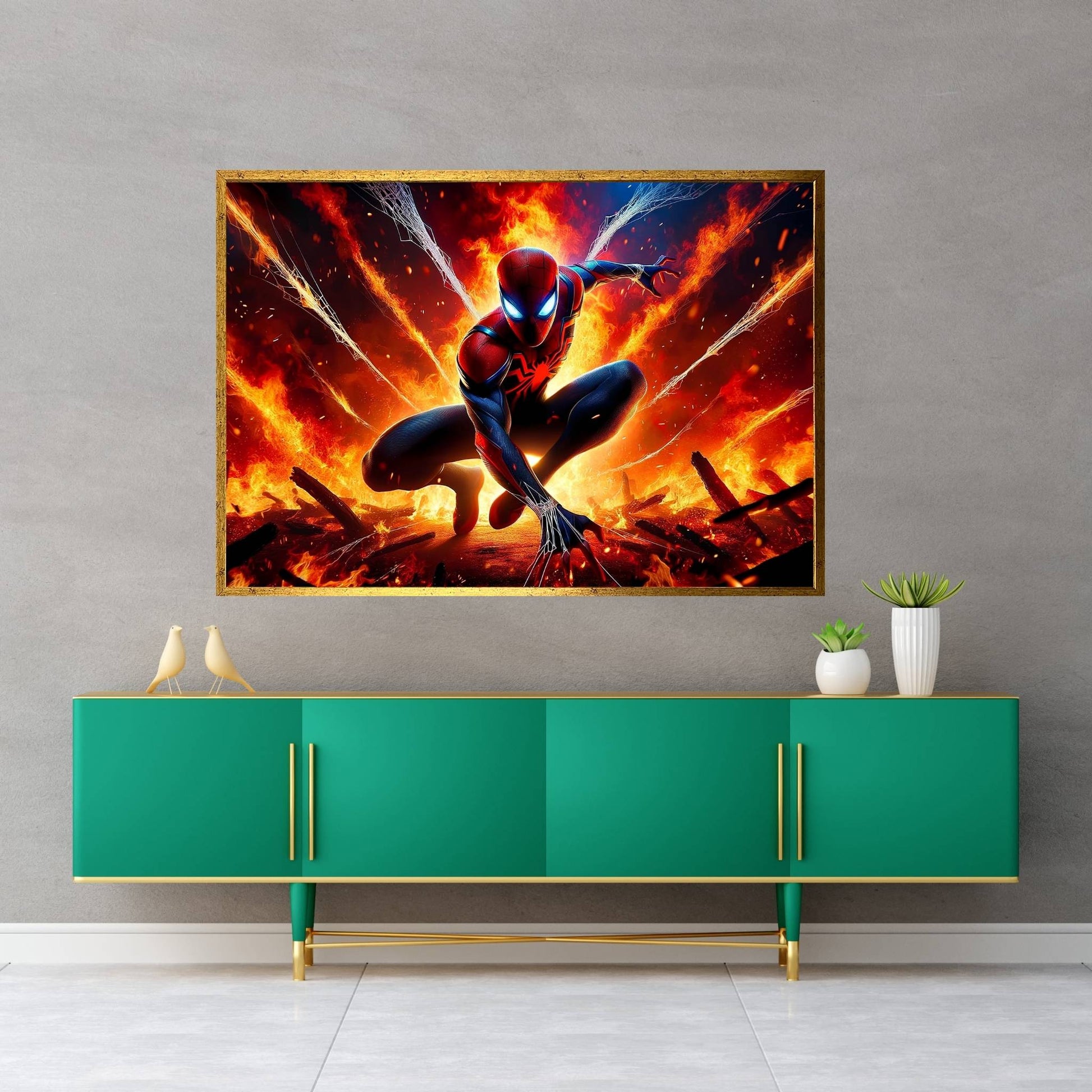 Spiderman Canvas Wall Art - Y Canvas