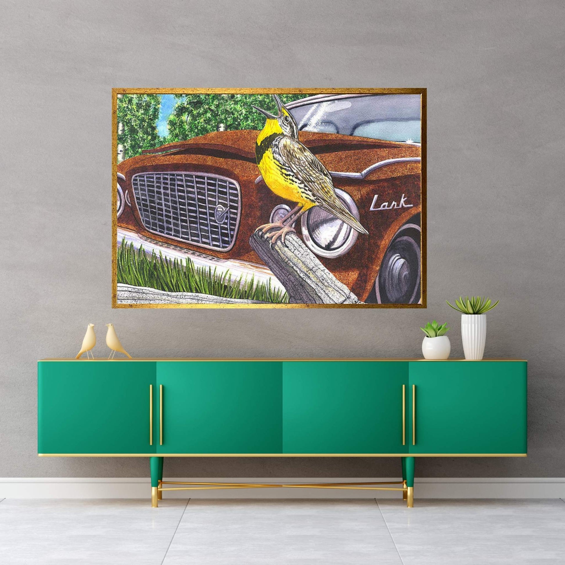 The Meadowlarks Canvas Wall Art - Y Canvas