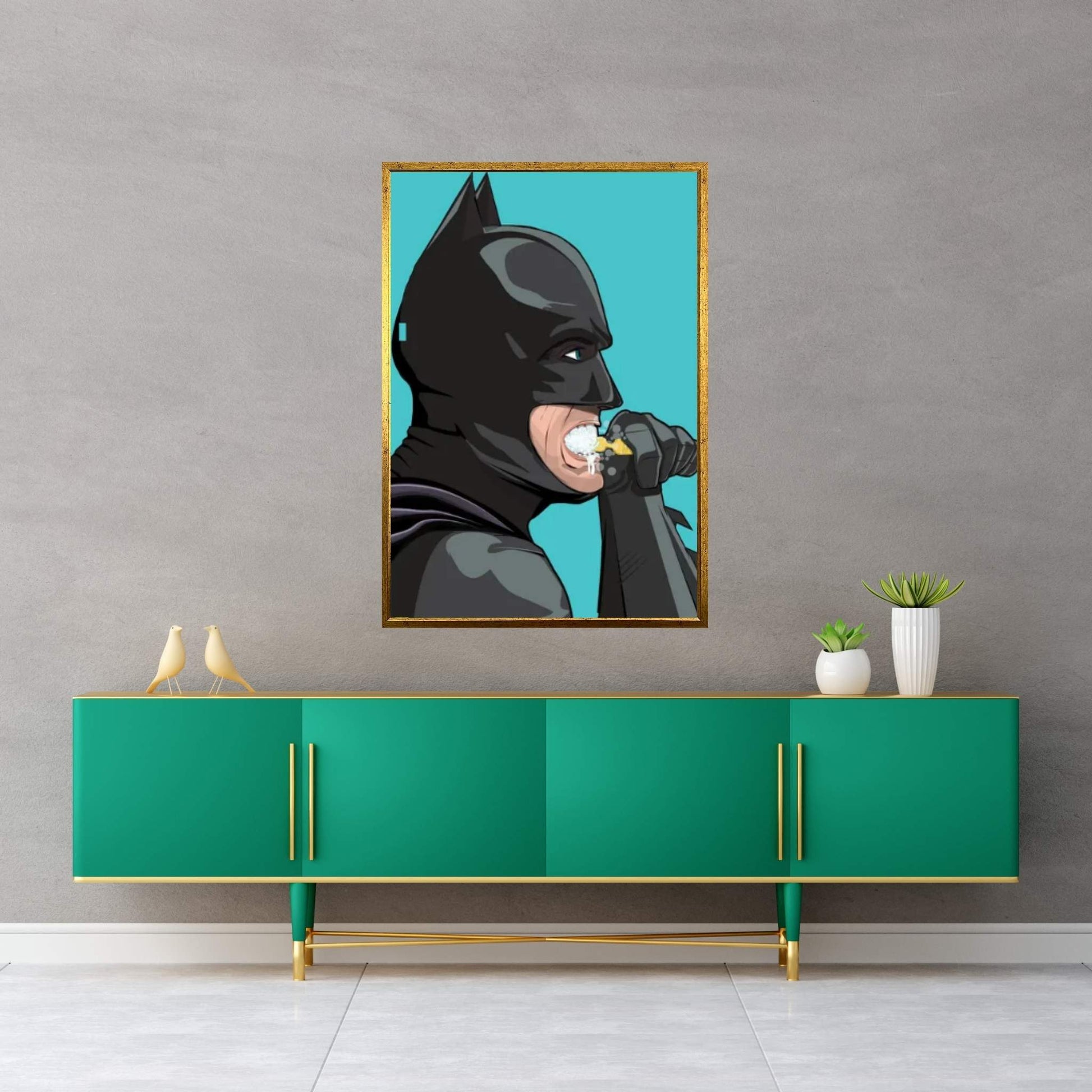 Bat Teeth Canvas Wall Art - Y Canvas