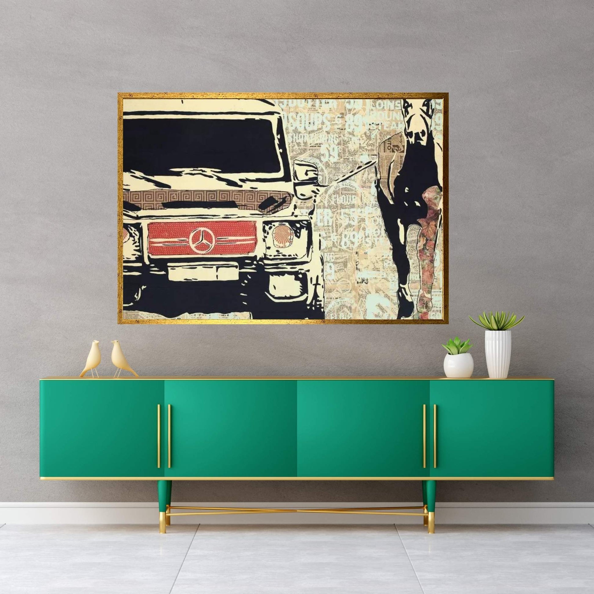 Off To The Races Canvas Wall Art - Y Canvas