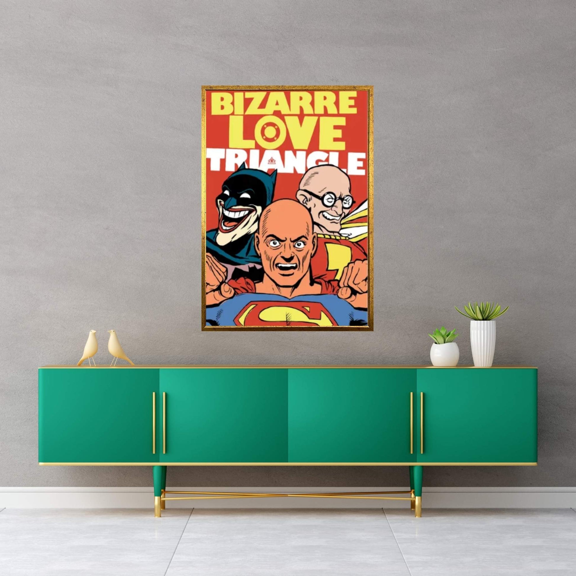 Bizarre Love Triangle Canvas Wall Art - Y Canvas