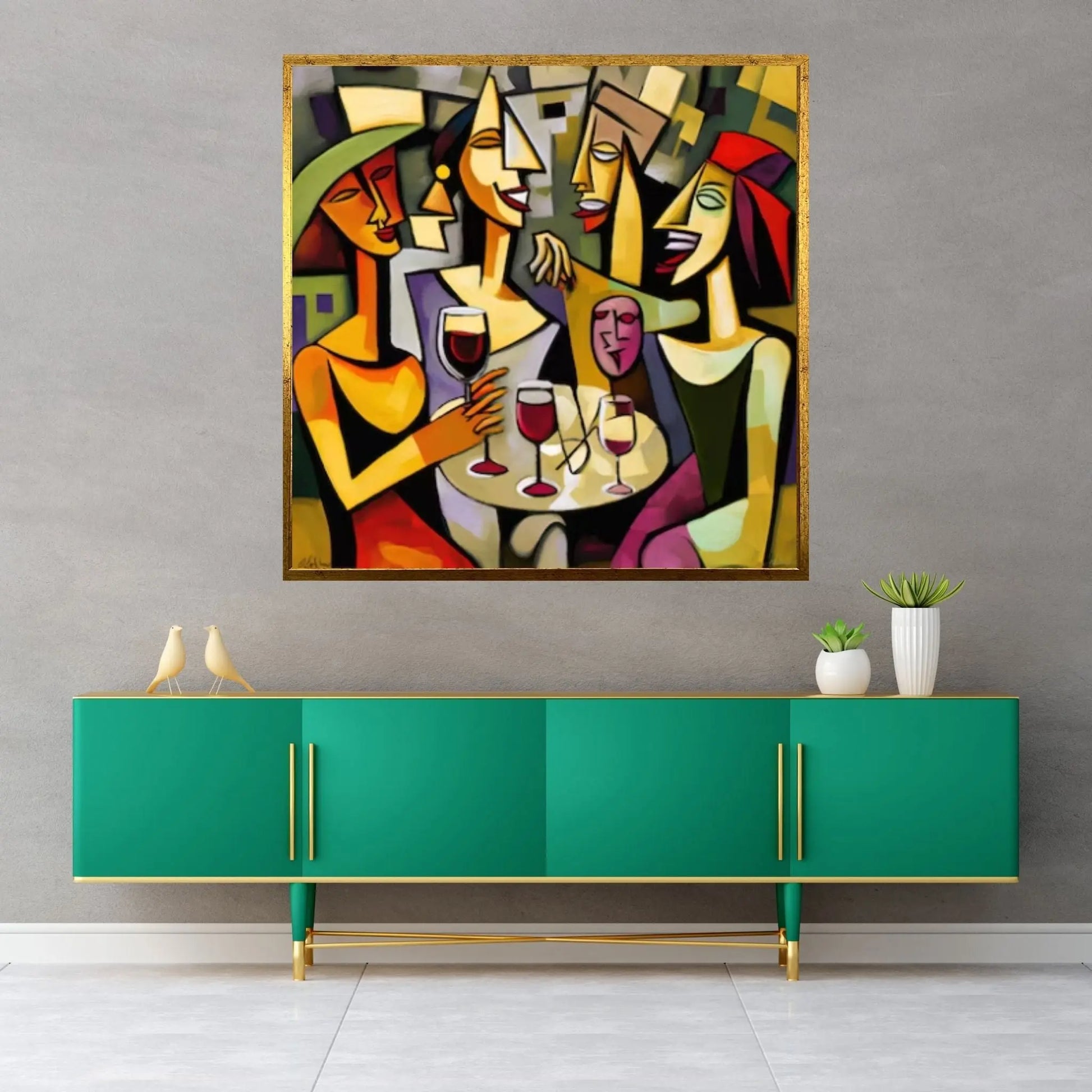 Picasso Style Printing Wall Art, Canvas Modern Wall Art - Y Canvas